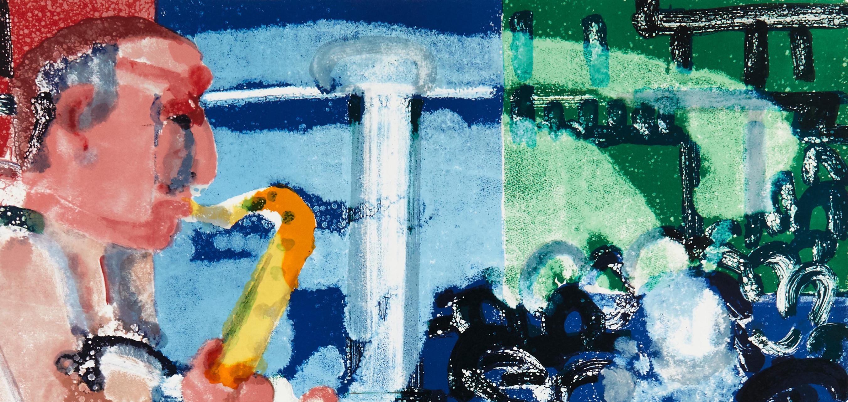 Romare Bearden, Bopping at the Birdland (Gelburd/Rosenberg 70-77), Jazz Series, Limited Edition Lithograph