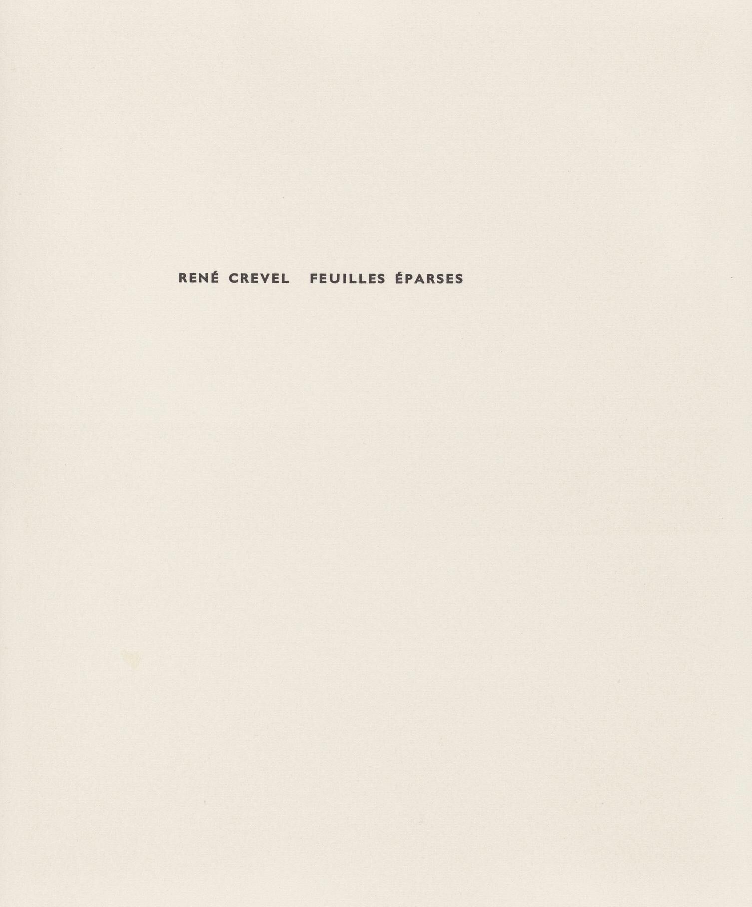 Valentin Hugo, Composition, Feuilles éparses, Limited Edition Etching