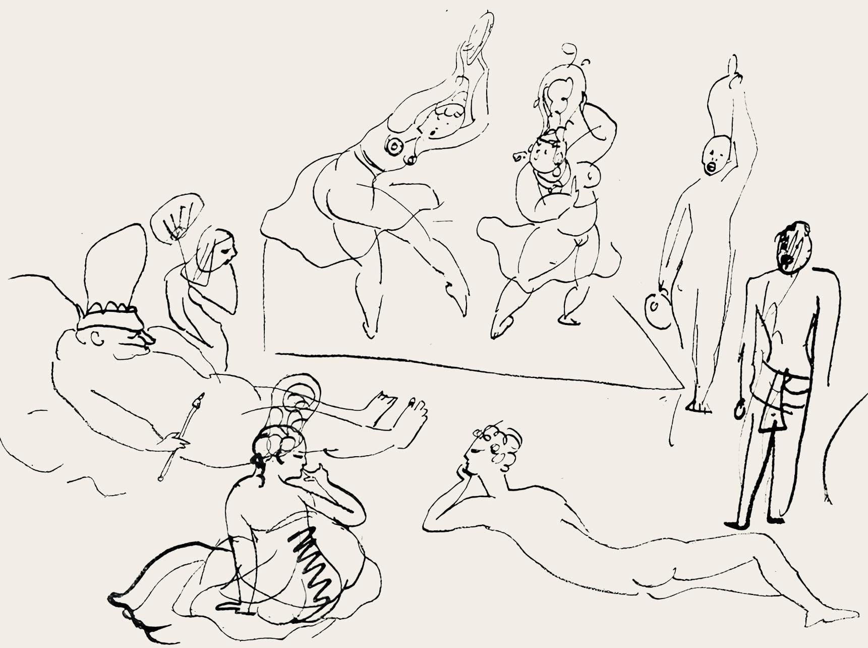 Pablo Picasso, Composition (Hodorisch B2), Le manuscrit trouvé dans un chapeau, Limited Edition Lithograph