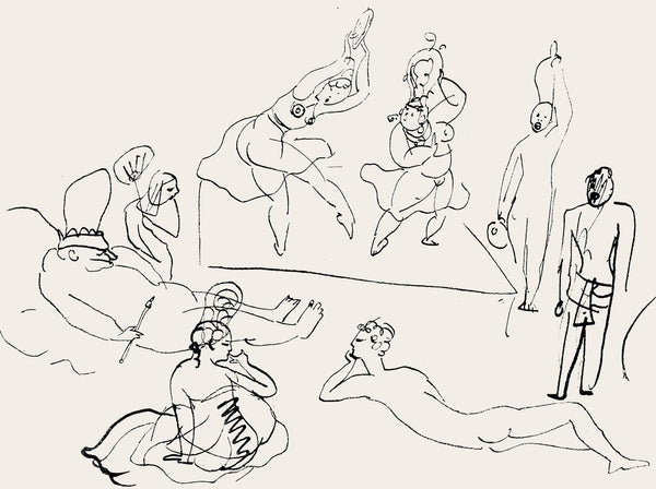 Pablo Picasso, Composition (Hodorisch B2), Le manuscrit trouvé dans un chapeau, Limited Edition Lithograph