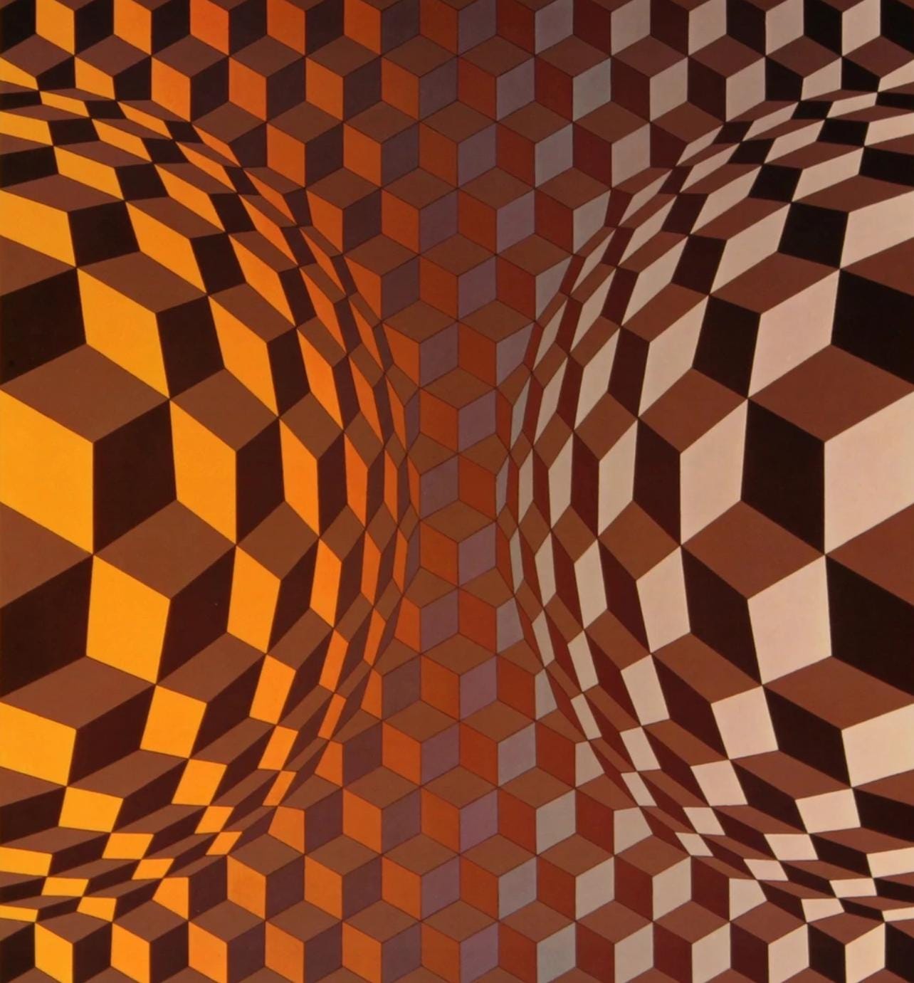Victor Vasarely, Composition, CTA 102, Limited Edition Héliogravure