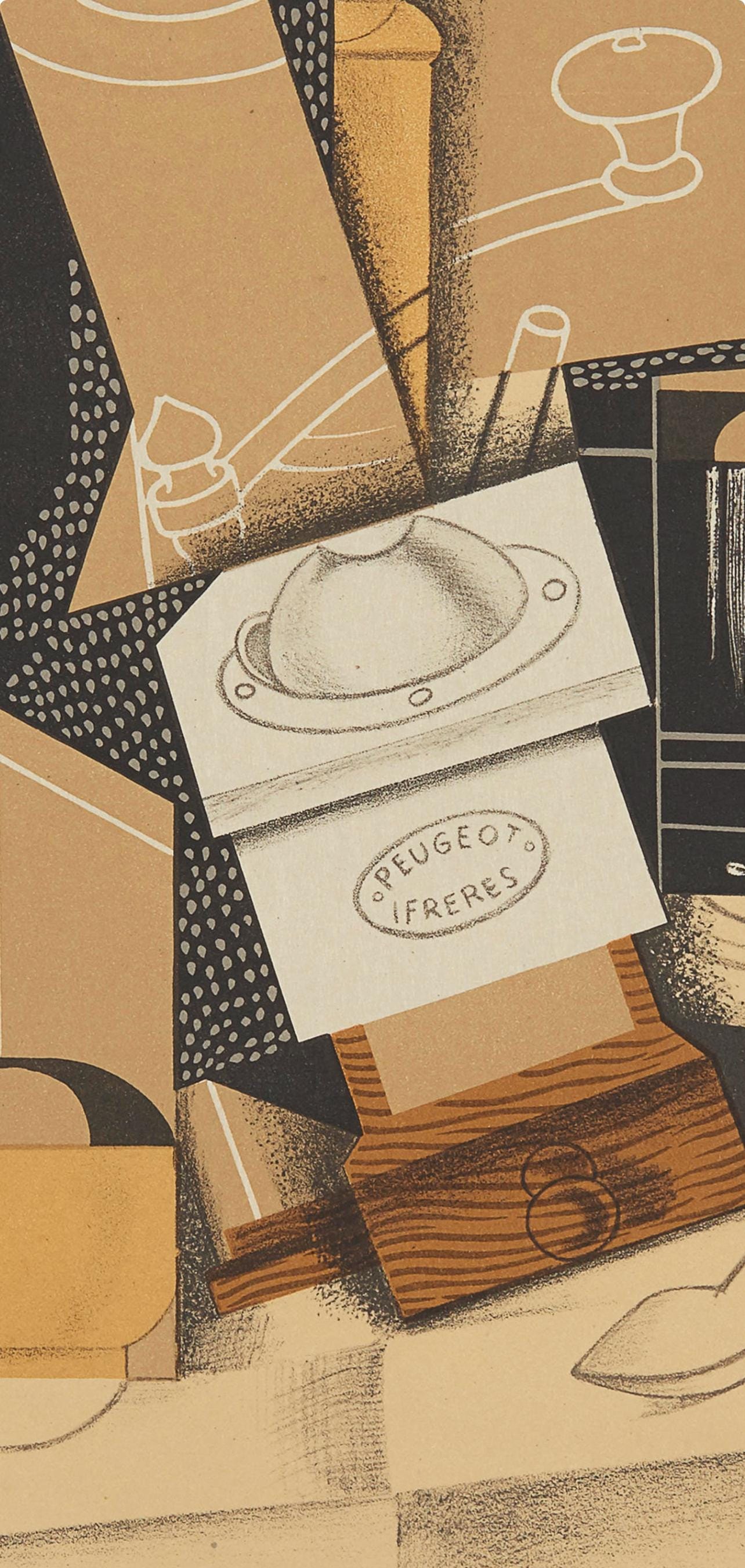 Juan Gris, Moulin à Cafe (Kahnweiler 1969), Au Soleil du Plafond, Limited Edition Lithograph
