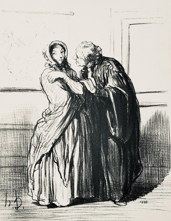 Honoré Daumier, Composition, Honoré Daumier, Law and Justice, Limited Edition Lithograph