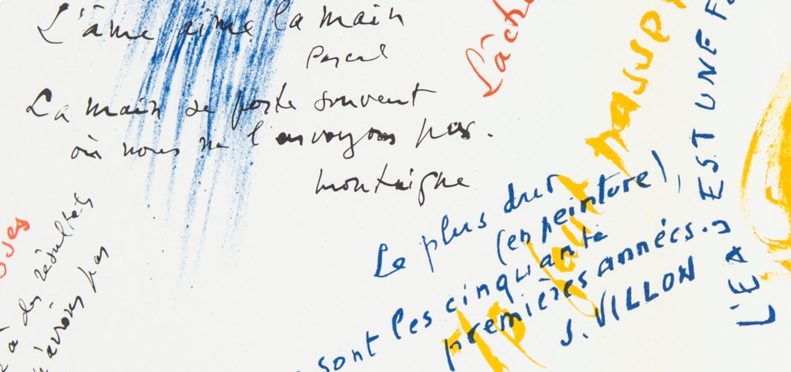 Jean Bazaine, Composition, Derrière le miroir, Limited Edition Lithograph