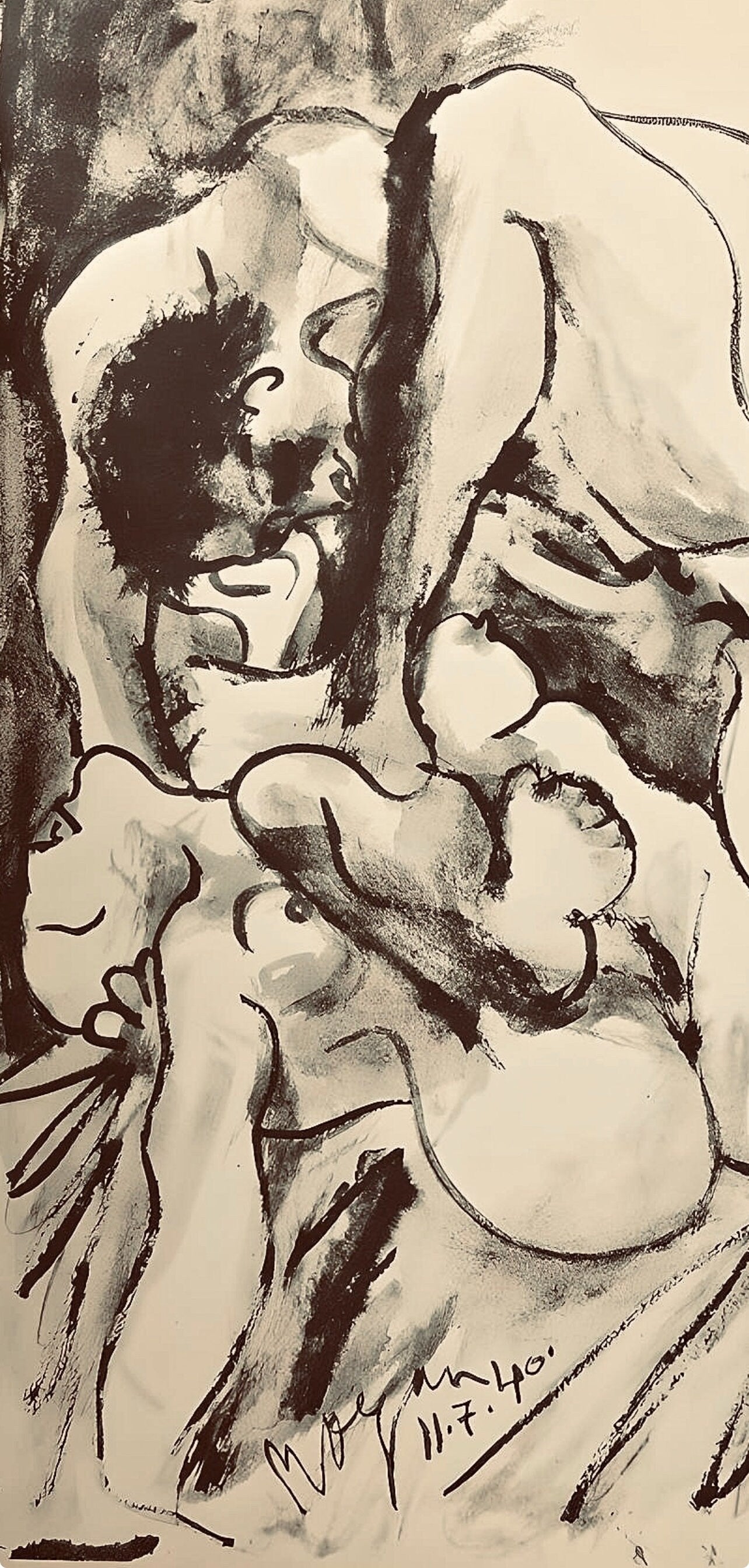 Pablo Picasso, Composition, Carnet de dessins de Picasso, Cahiers d’Art, Limited Edition Lithograph
