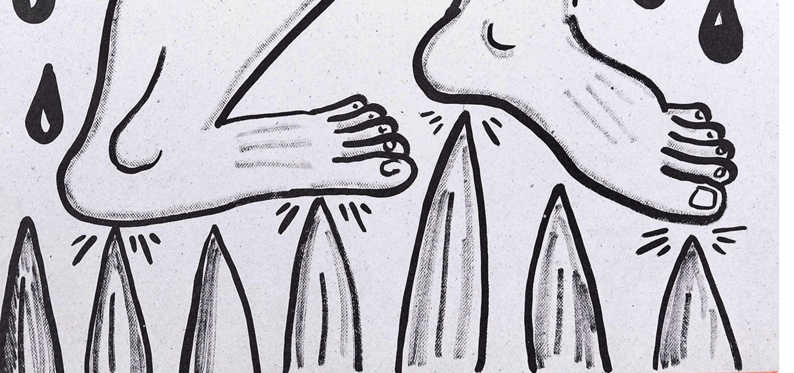Keith Haring, Composition, Against All Odds, Limited Edition Lithograph