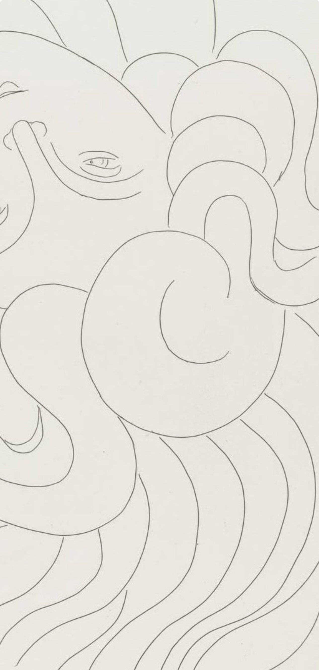 Henri Matisse, La Chevelure (The Head of Hair), Poésies, Limited Edition Lithograph