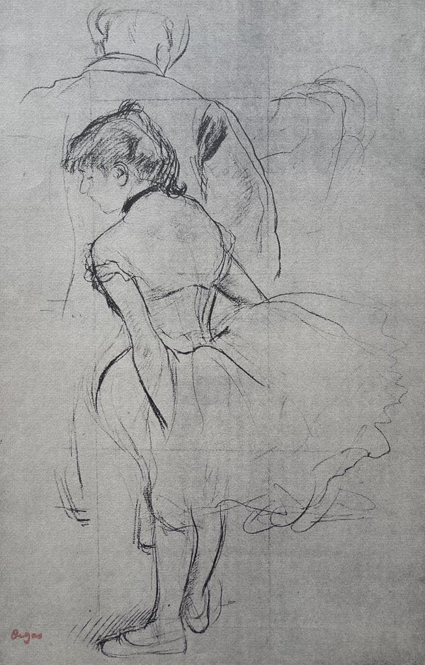 Edgar Degas, Dancer arranging her dress, Ten Ballet Sketches, Limited Edition Lithograph