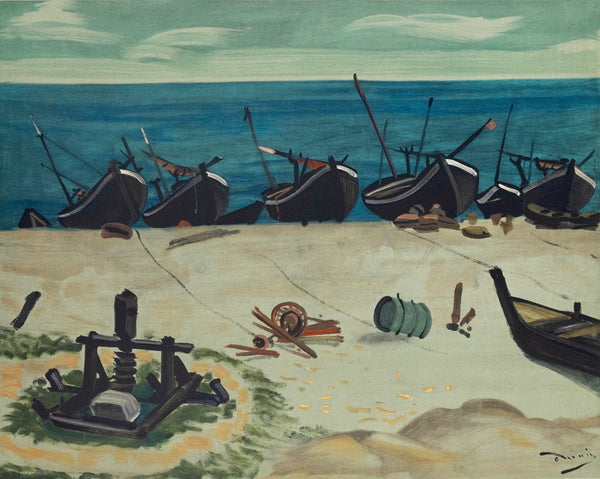 André Derain, Barques a Graveline, André Derain, Collection Pierre Lévy, Limited Edition Lithograph