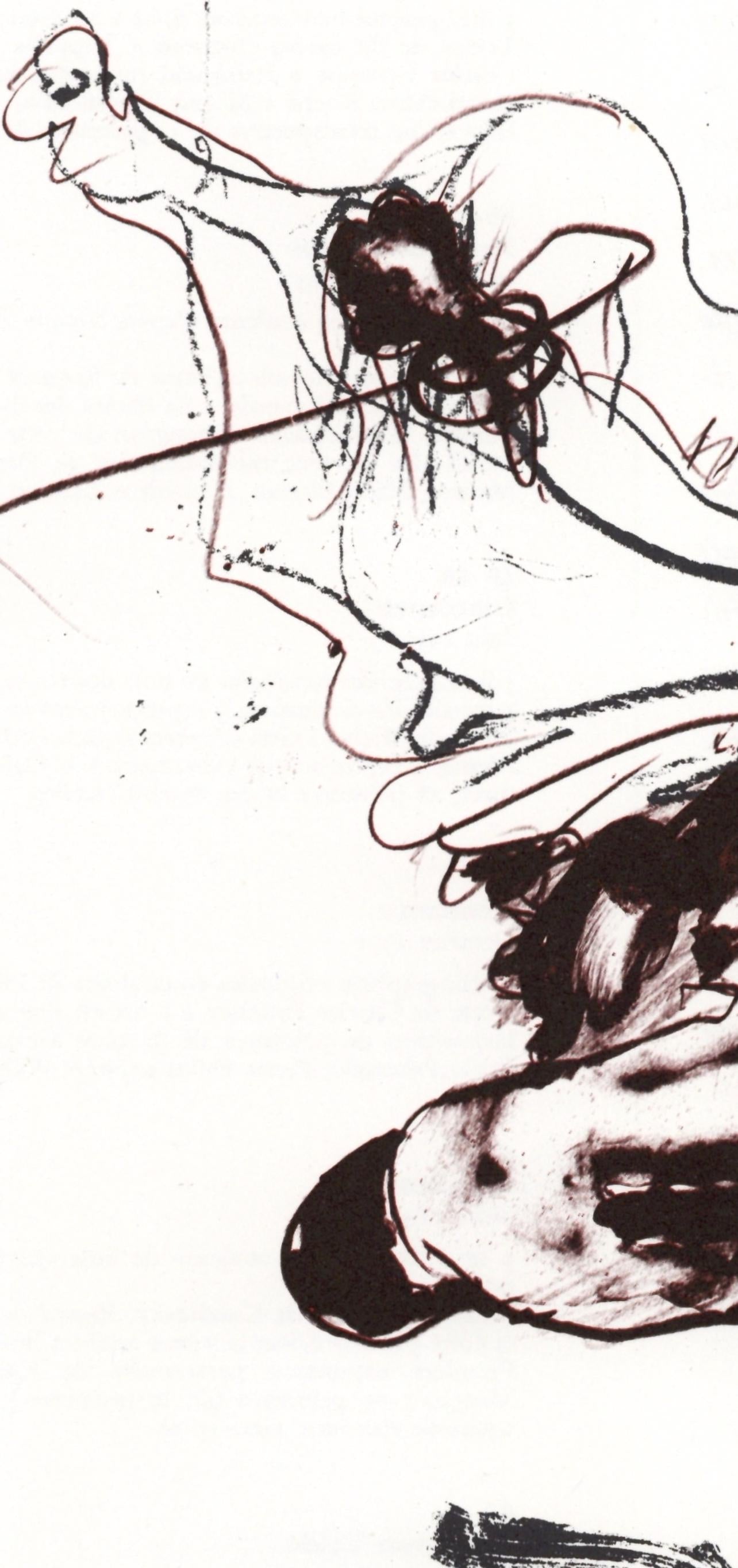 Paul Rebeyrolle, Composition, Hommage à Aimé et Marguerite Maeght, Derrière le miroir, Limited Edition Lithograph