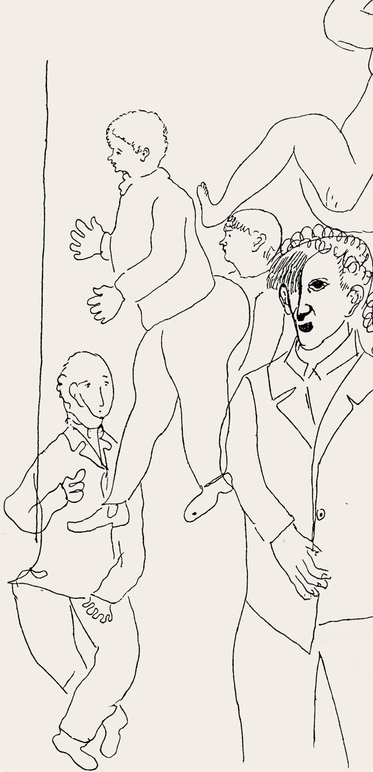 Marc Chagall, Composition, Suite Provinciale avec 92 dessins inédits de Marc Chagall, Limited Edition Lithograph