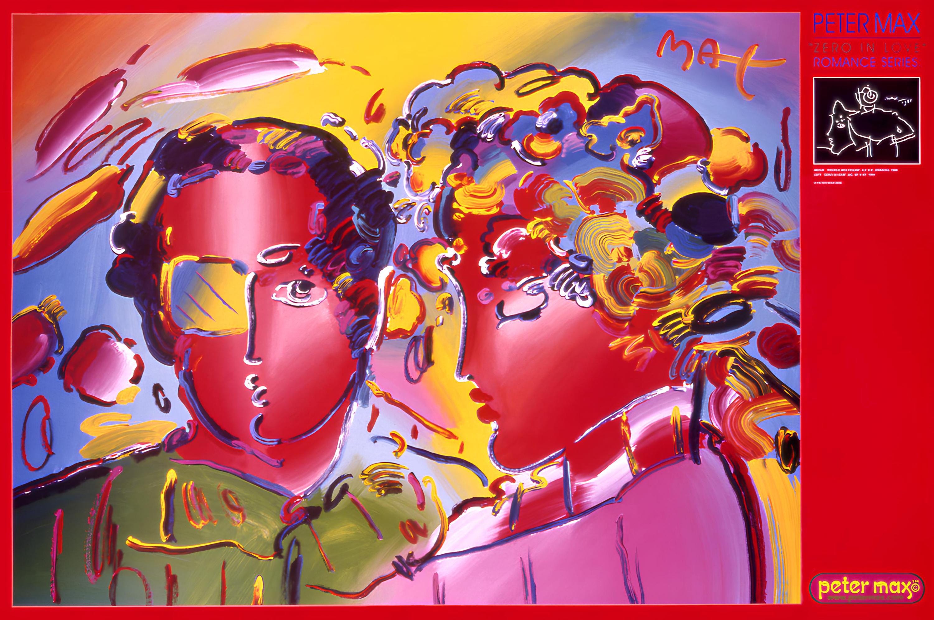 Peter Max, Zero in Love, 2000, Hand Signed, Official Edition Offset Lithograph