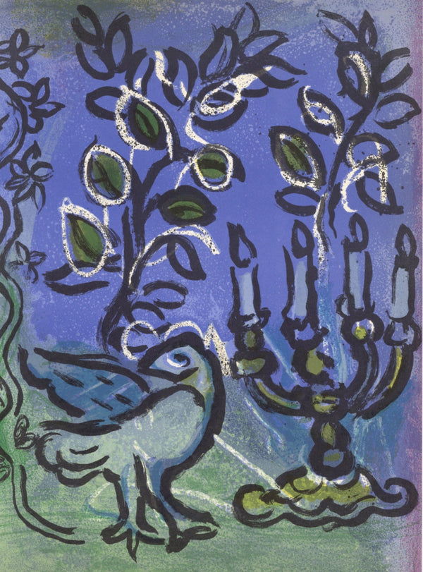 Marc Chagall, Candlestick (Mourlot 366; Cramer 49), Limited Edition Lithograph