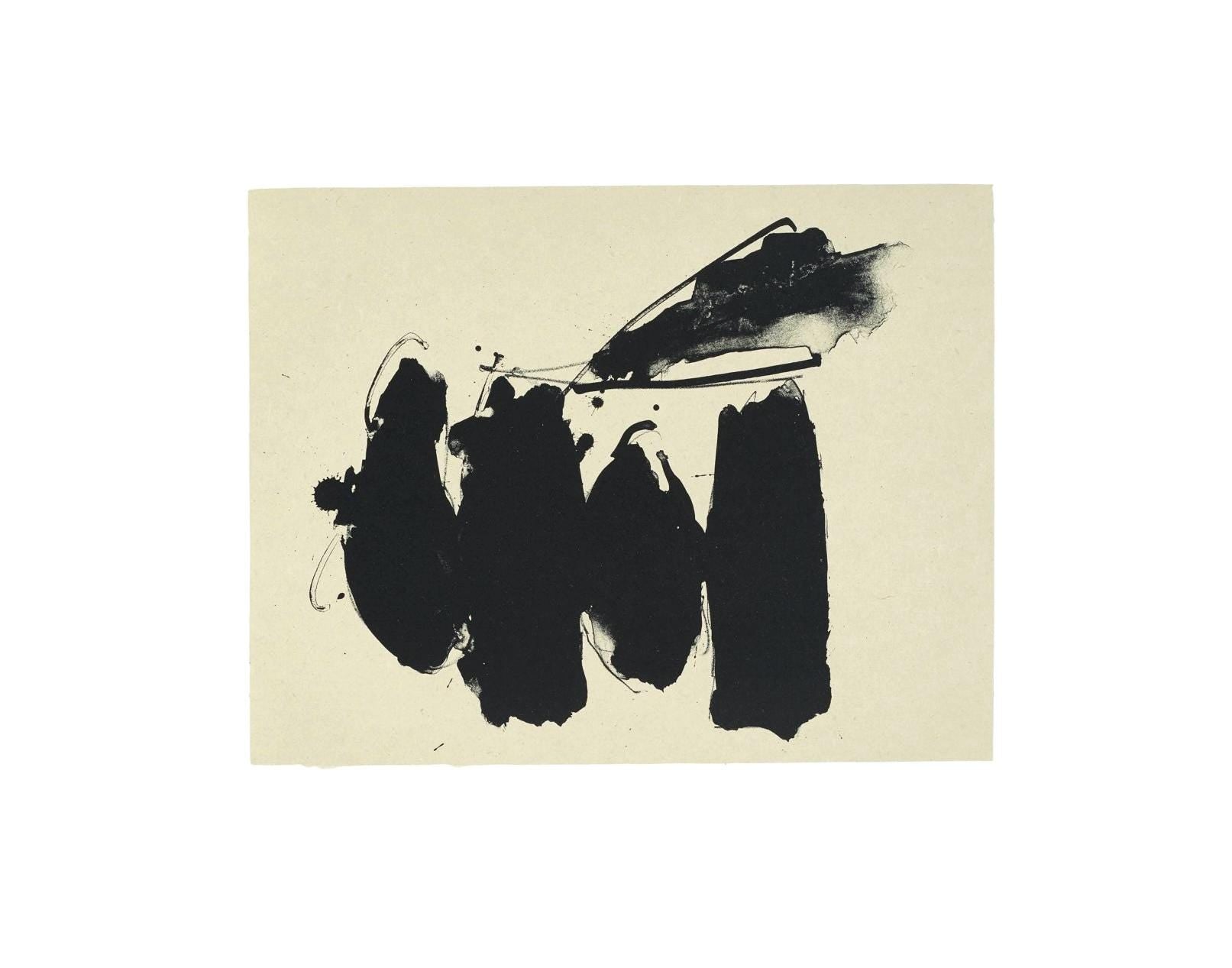 Robert Motherwell, Spanish Elegy (Belknap 354-380; Engberg/Banach 415-441), Three Poems, Limited Edition Lithograph
