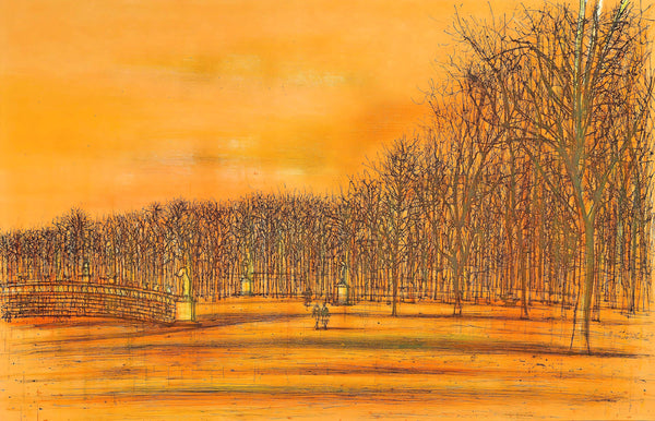 Jean Carzou, Les Tuileries, Regards sur Paris, Limited Edition Lithograph