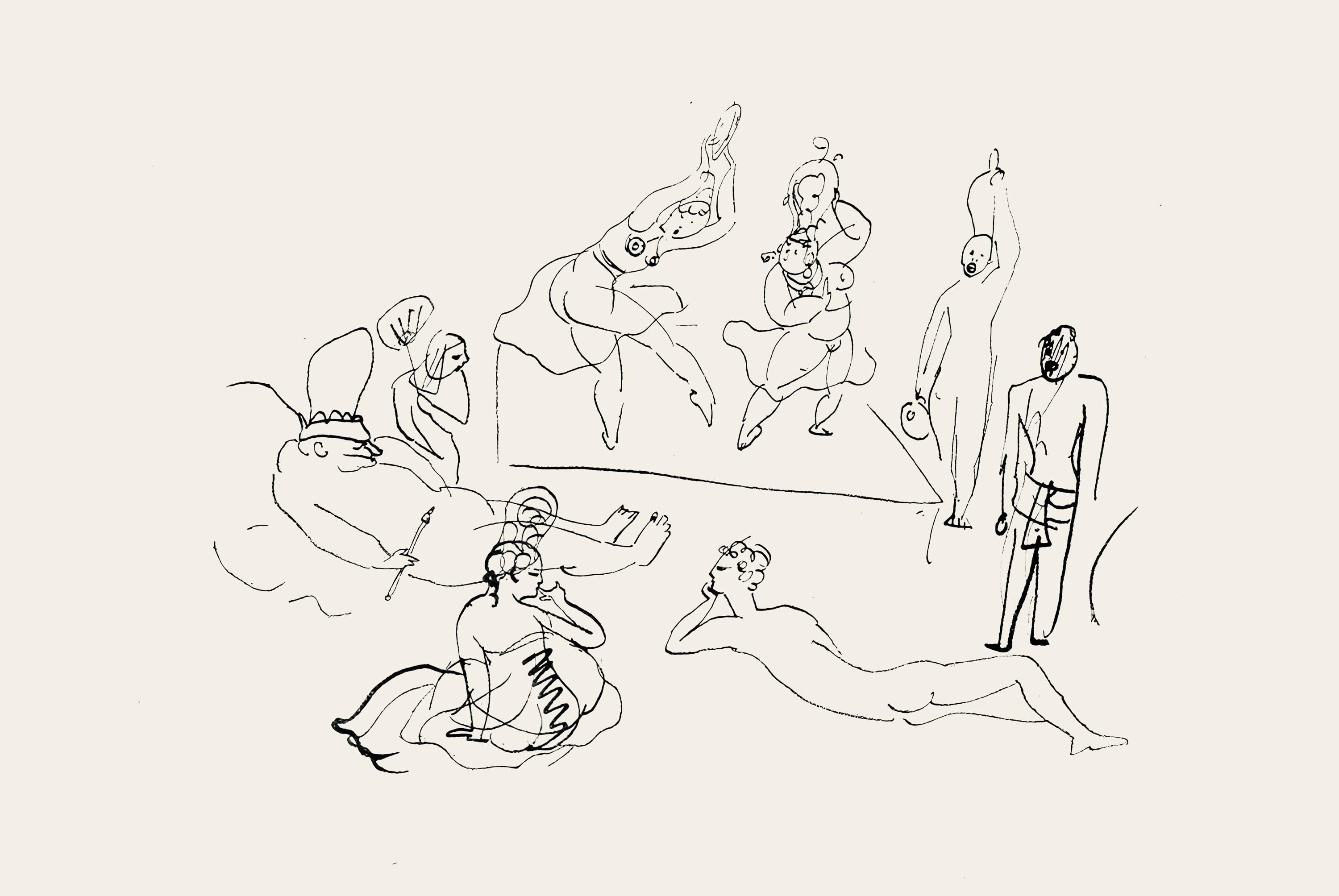 Pablo Picasso, Composition (Hodorisch B2), Le manuscrit trouvé dans un chapeau, Limited Edition Lithograph