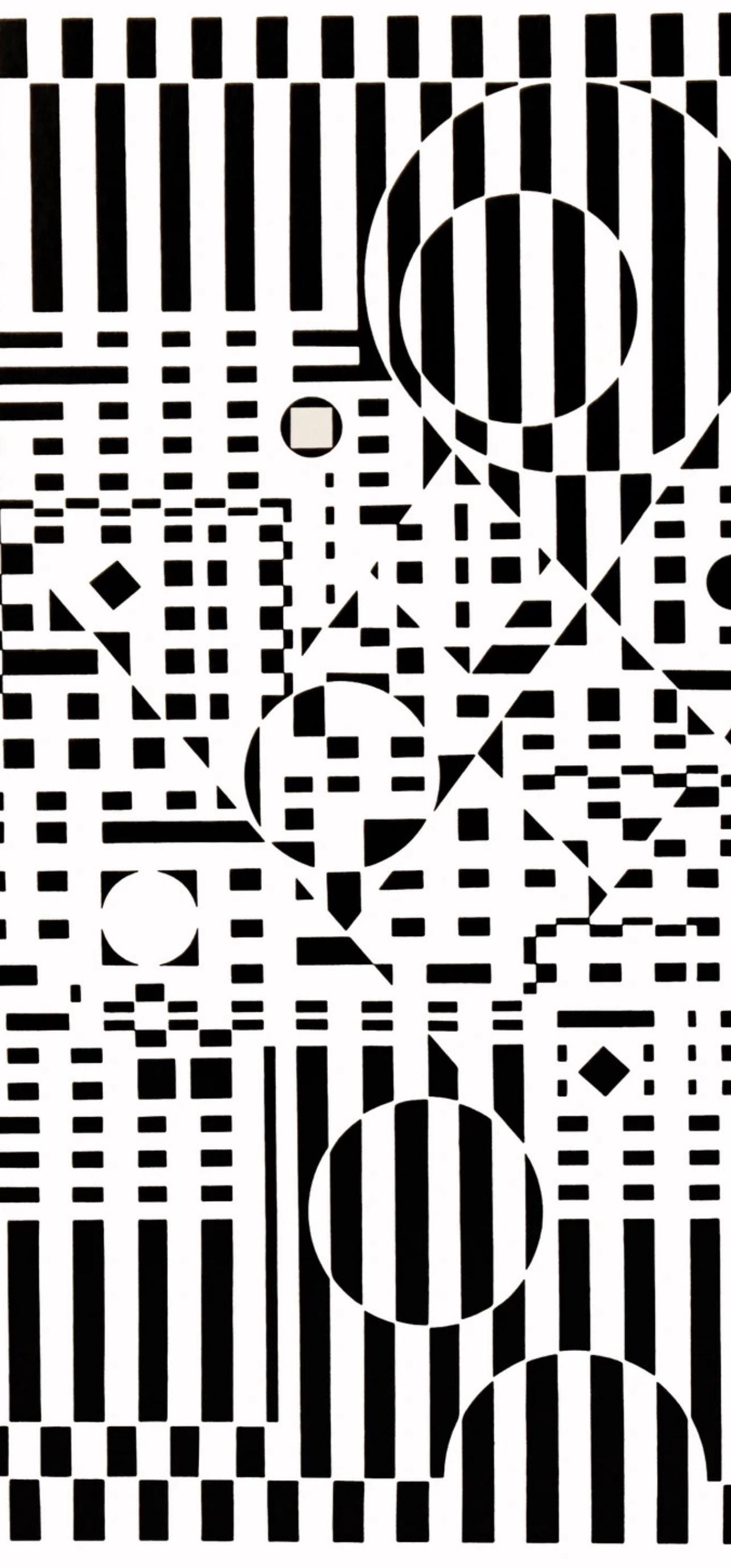 Victor Vasarely, Composition, Croisées, Limited Edition Héliogravure