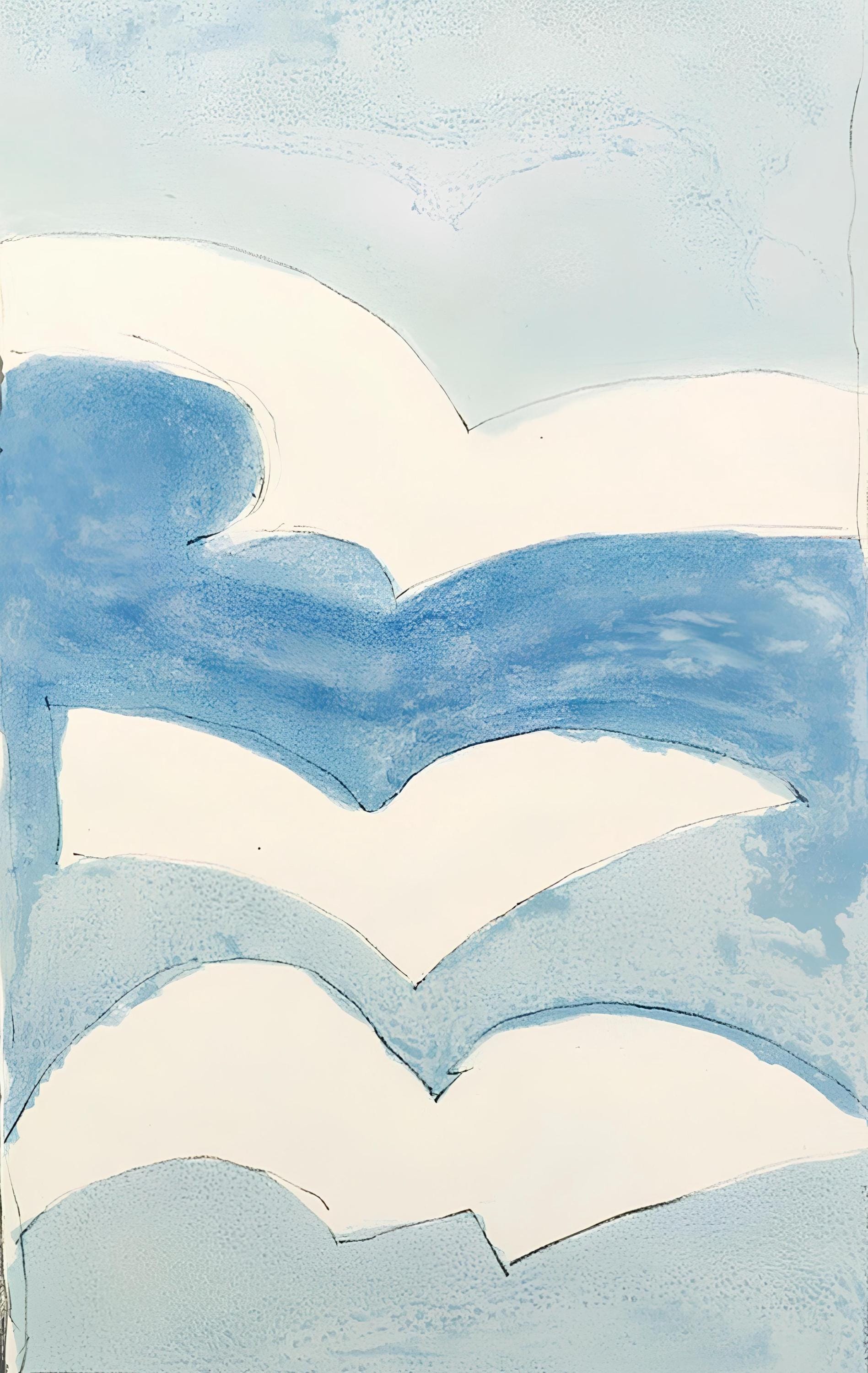 Georges Braque, Composition (Vallier 137), Résurrection de l'oiseau, Limited Edition Lithograph