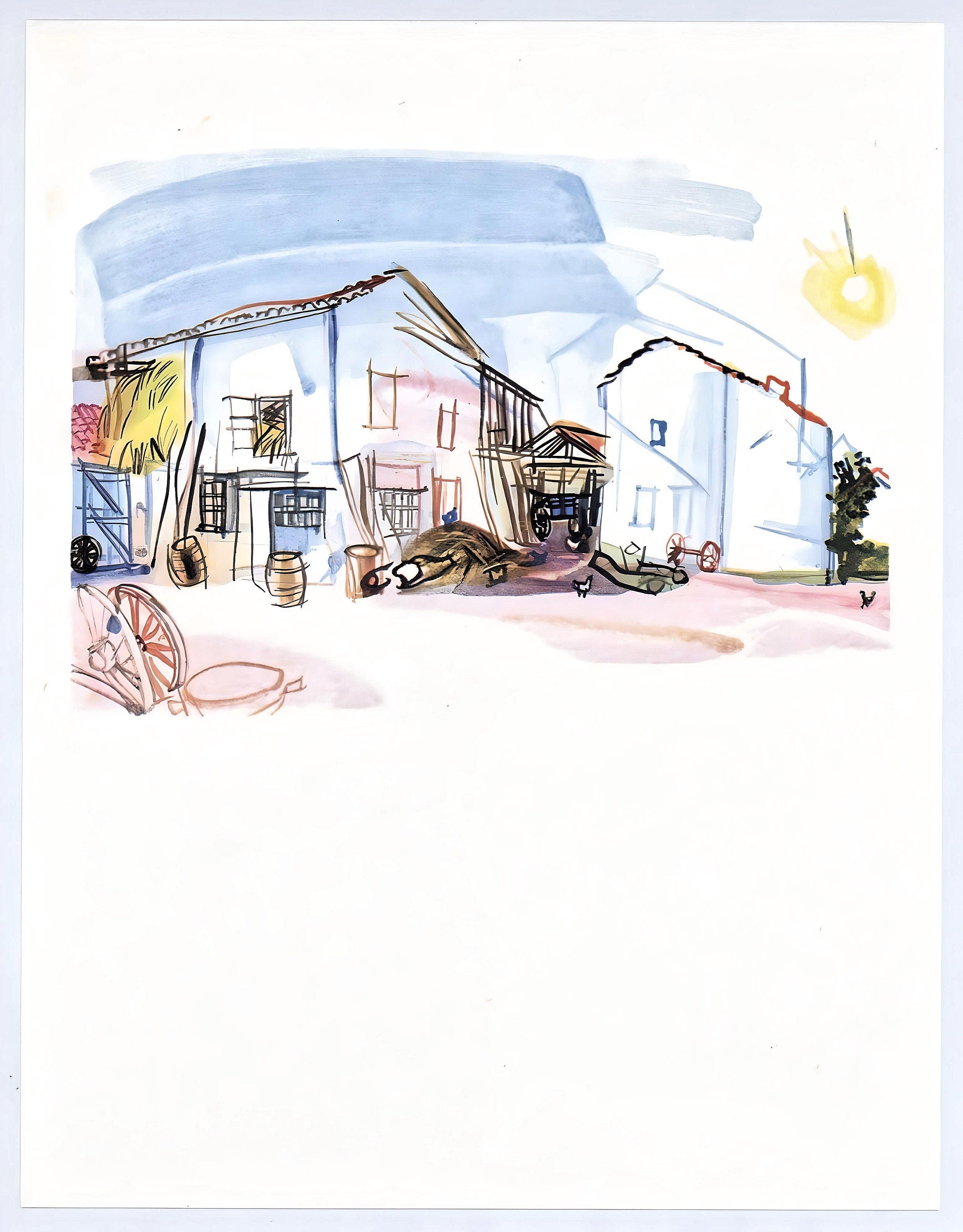 Raoul Dufy, Le charron de Montsaunès, Vacances forcées