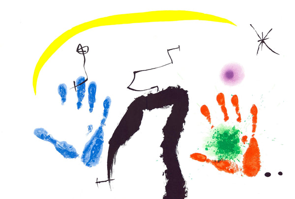 Joan Miró, Composition (Cramer 145; Mourlot, 738-740), Derrière le miroir, Limited Edition Lithograph