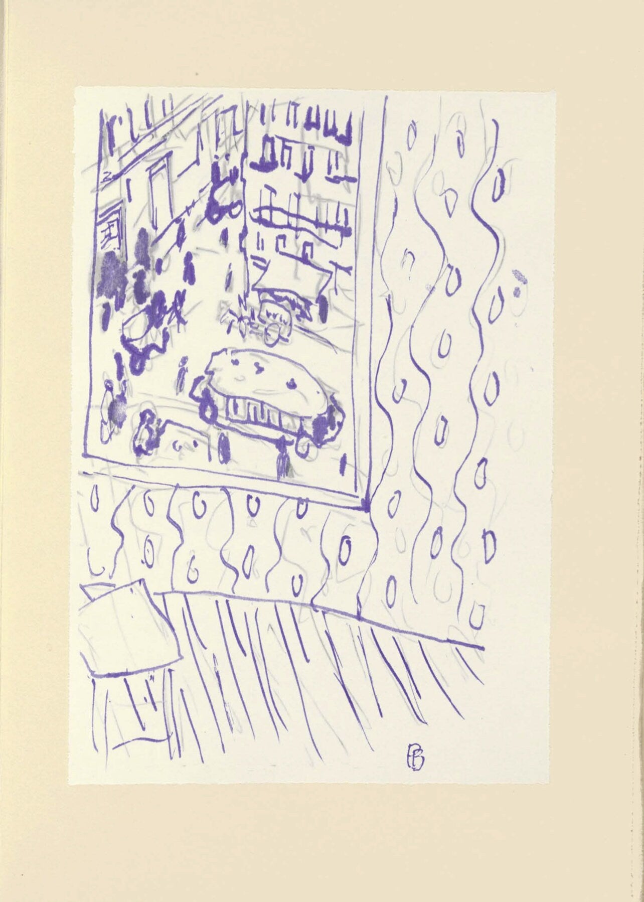 Pierre Bonnard, Composition (Terrasse 54), Pierre Bonnard Correspondences, Limited Edition Lithograph