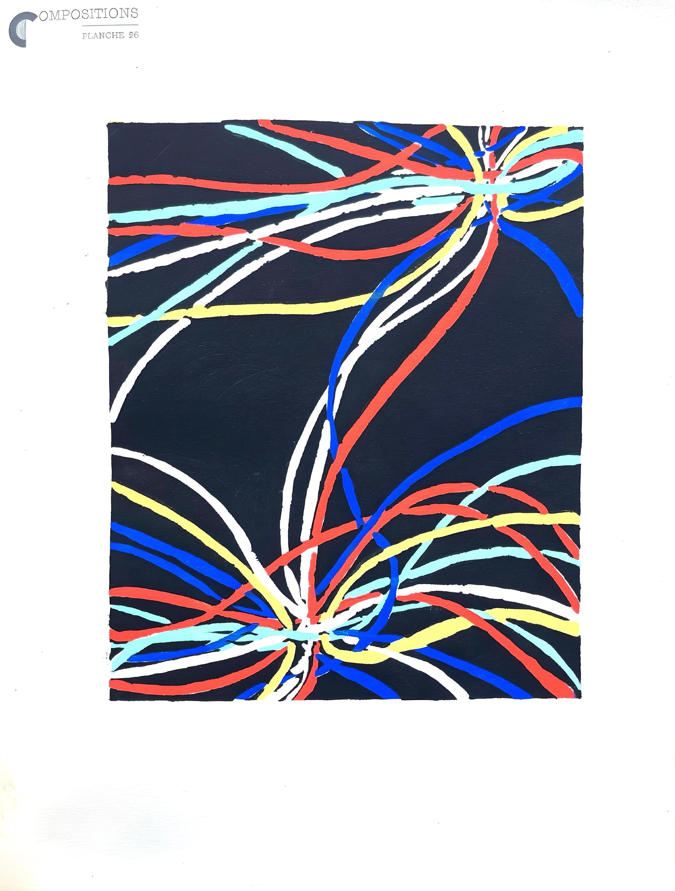 Sonia Delaunay, Planche No. 26, Compositions, couleurs, idées: Sonia Delaunay, Limited Edition Lithograph