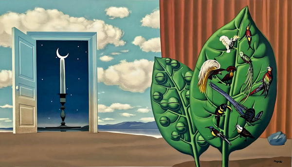 René Magritte, Une Porte s'ouvre sur la Nuit Veloutée, Les Enfants Trouvés de Magritte, Limited Edition Lithograph