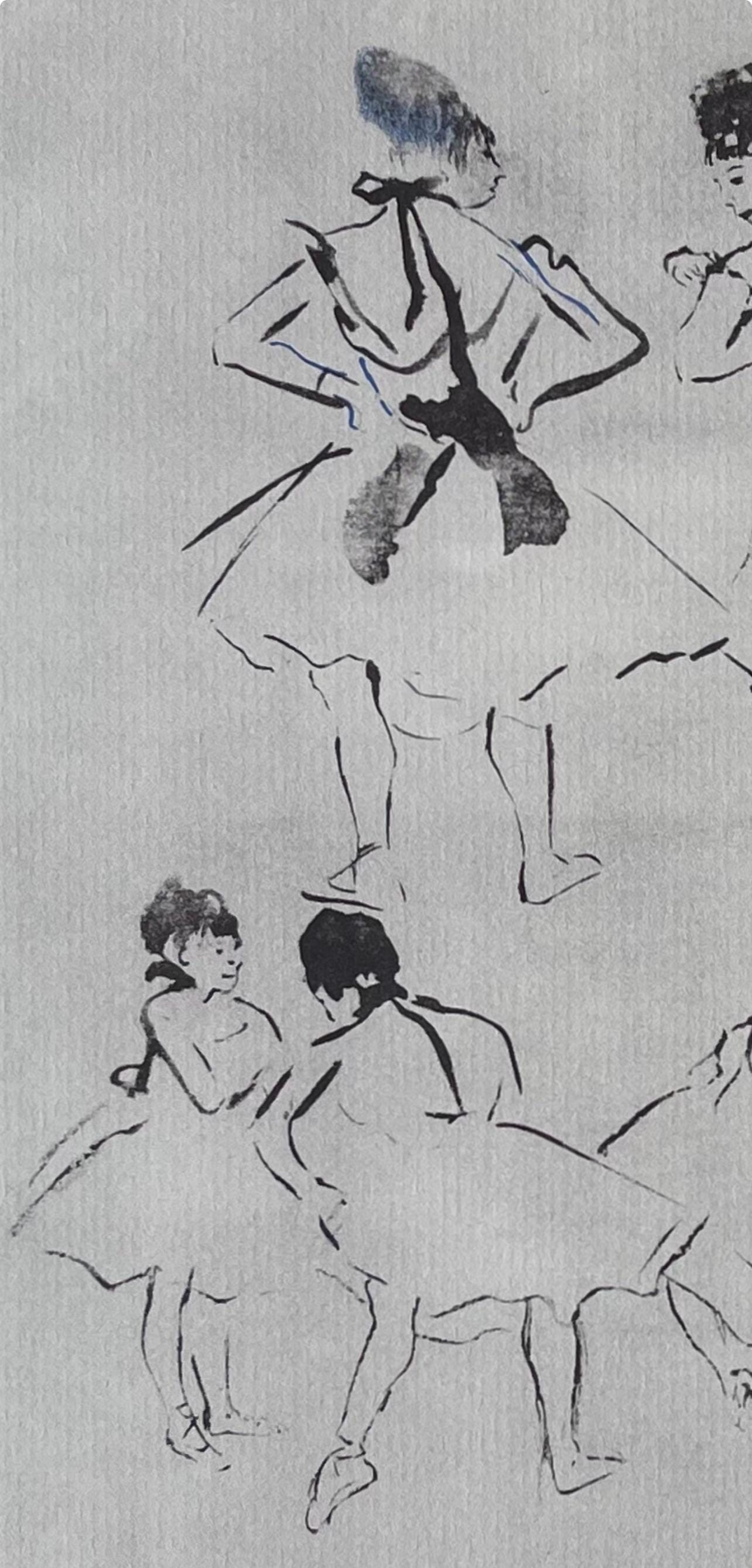Edgar Degas, Sketch of Dancers, Limited Edition Lithograph