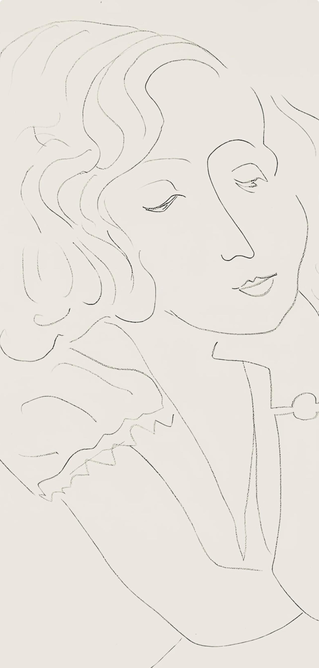 Henri Matisse, Série O, var. 6 (Duthuit 9), Henri Matisse, Dessins, Thèmes et variations, Limited Edition Lithograph