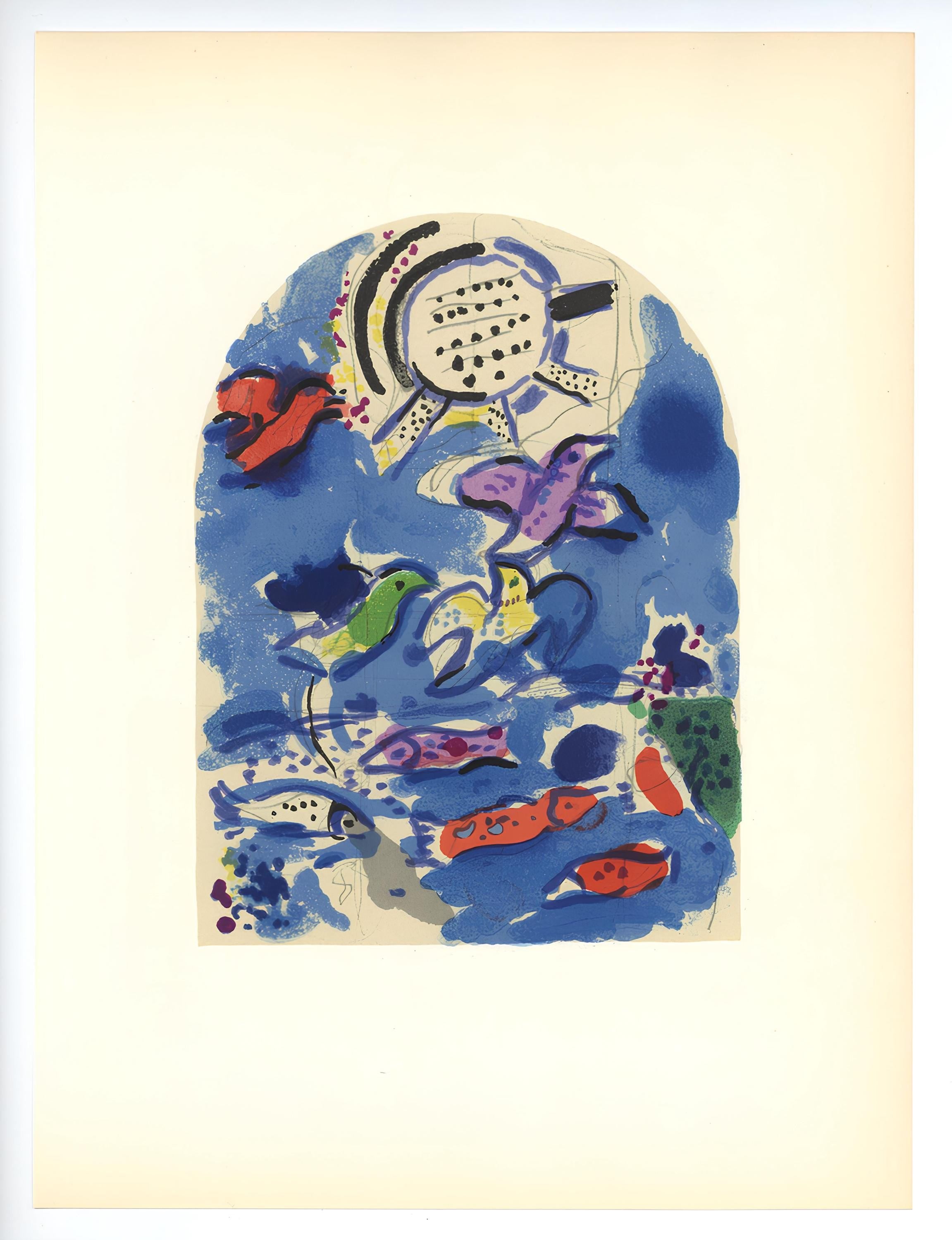 Marc Chagall, Tribe of Reuben, Jerusalem Windows, Limited Edition Lithograph