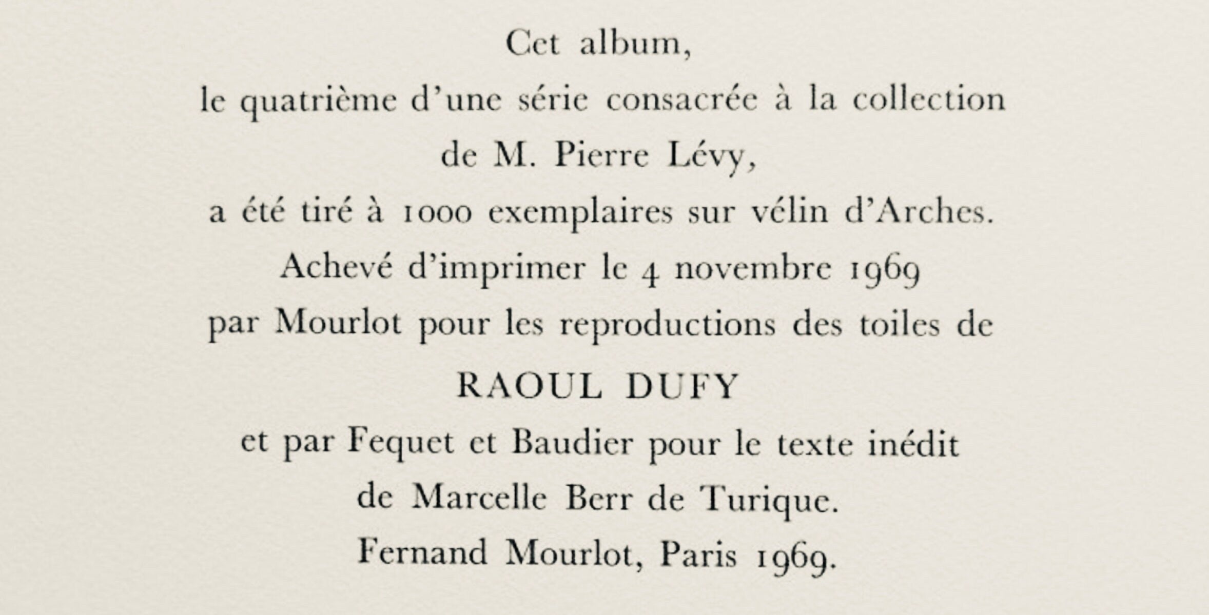 Raoul Dufy, L’atelier de Impasse Guelma, Raoul Dufy, Collection Pierre Lévy, Limited Edition Lithograph