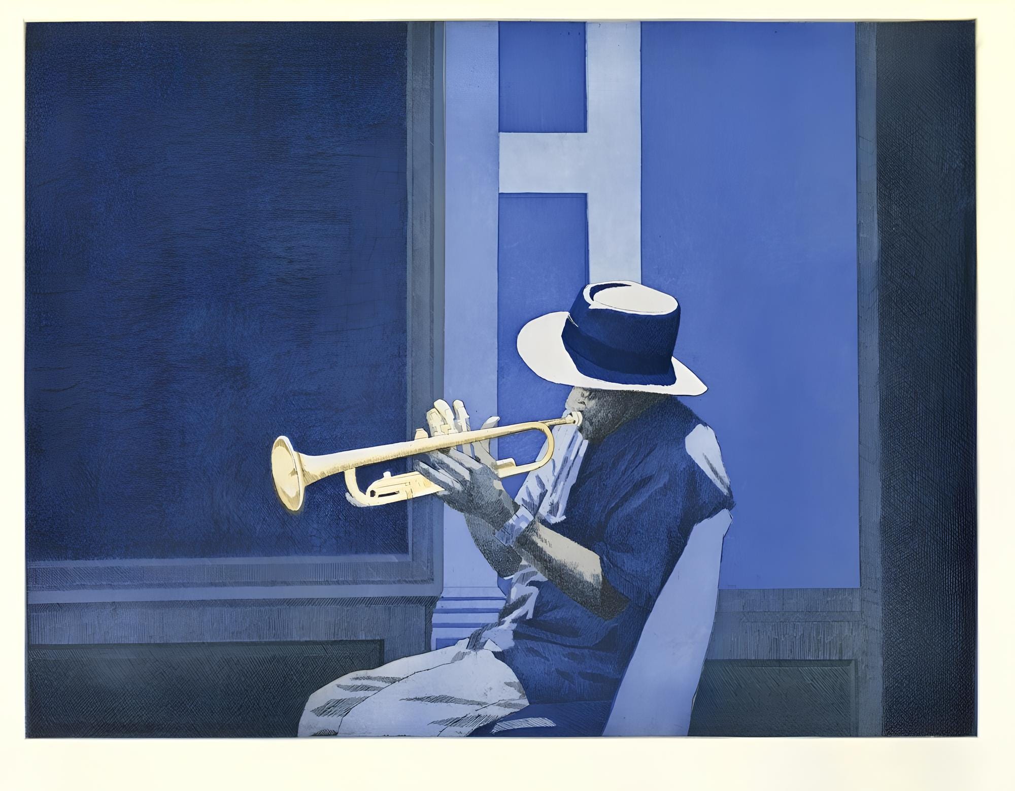 Dean Mitchell, Blue Angel, Music, Deep Rivers in My Soul, Limited Edition Etching