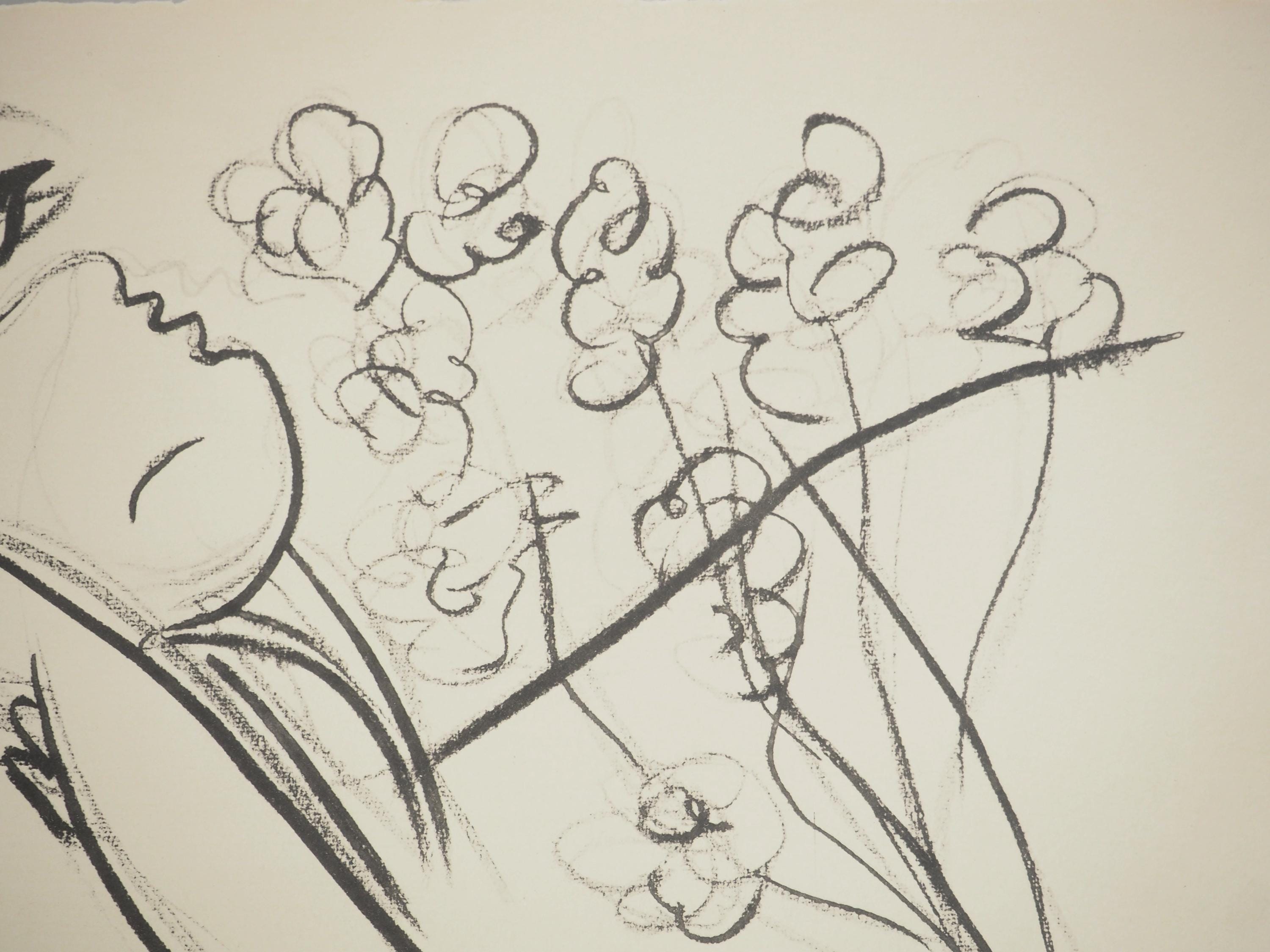 Pablo Picasso, Composition (Orozco 238), Picasso, La flûte double, Limited Edition Lithograph