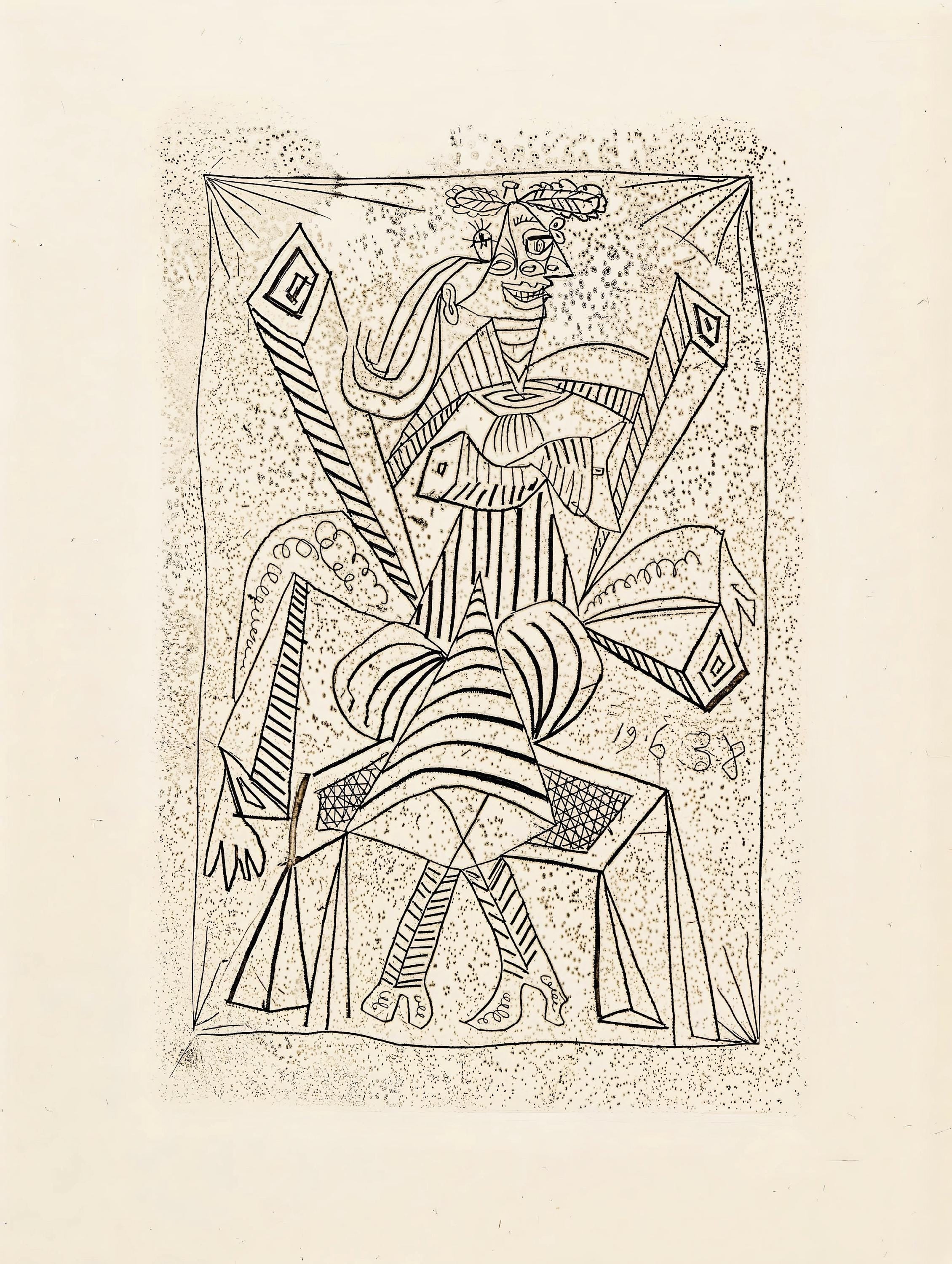 Pablo Picasso, Composition (Cramer 30; Horodisch D14; Bloch 307; Matarasso 28), Limited Edition Lithograph