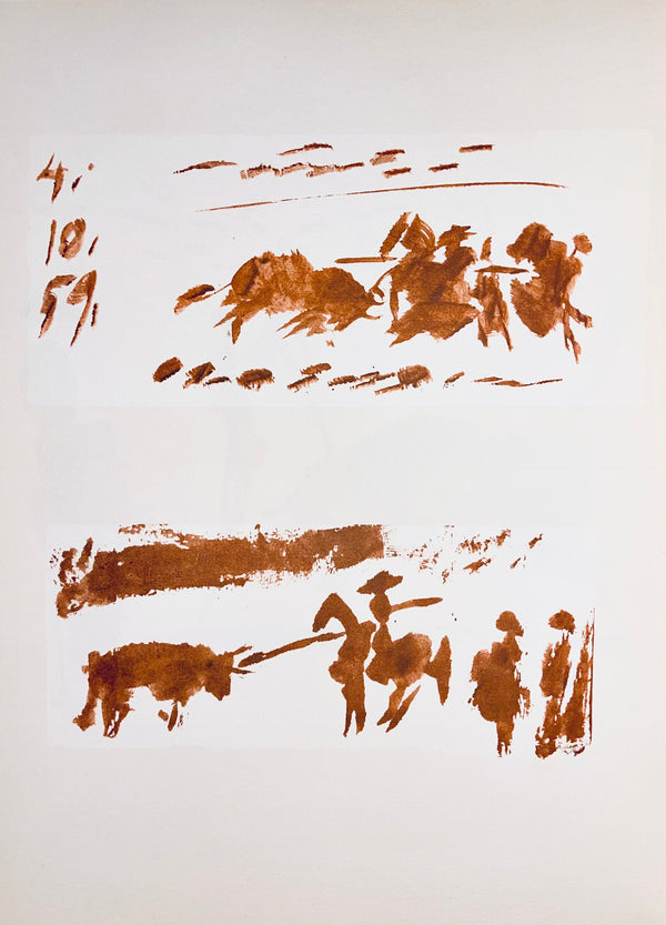 Pablo Picasso, Composition (Bloch 1276; Czwiklitzer 23), Toros y Toreros, Limited Edition Lithograph