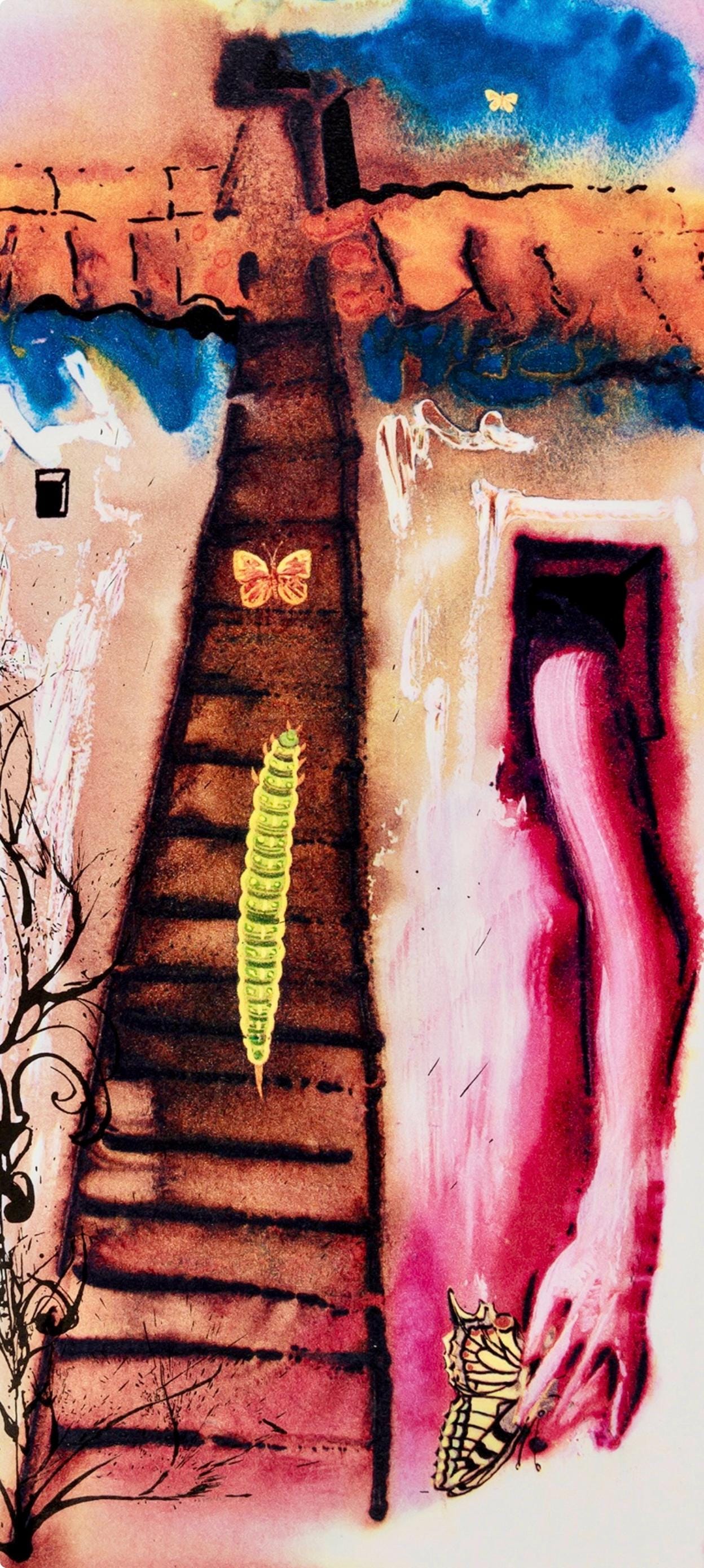 Salvador Dalí, Composition (Field 69-5, A-M), Alice's Adventures in Wonderland, Limited Edition Héliogravure