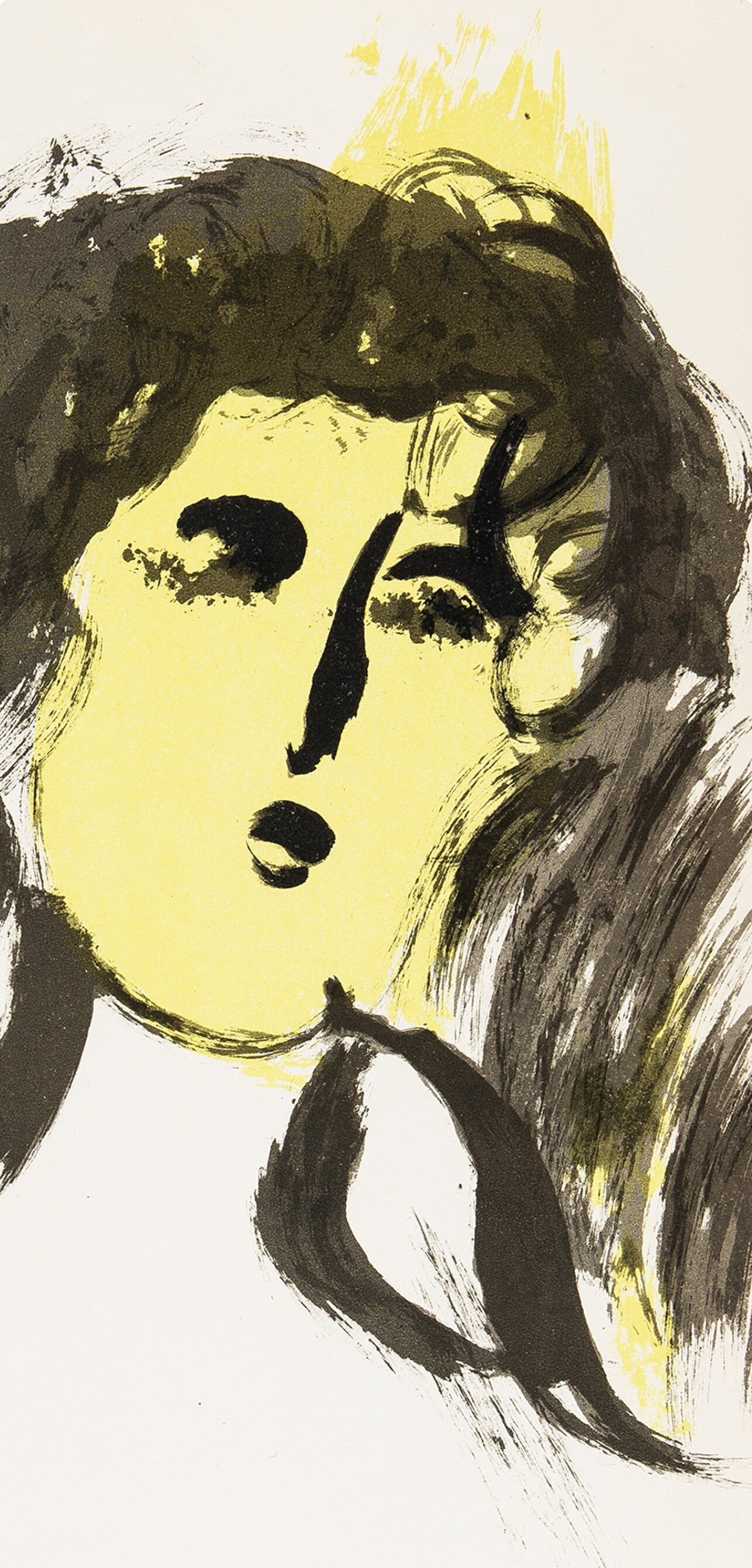 Marc Chagall, Angel (Mourlot 117-46; Cramer 25), Drawings from the Bible by Marc Chagall, Verve: Revue, Limited Edition Lithograph