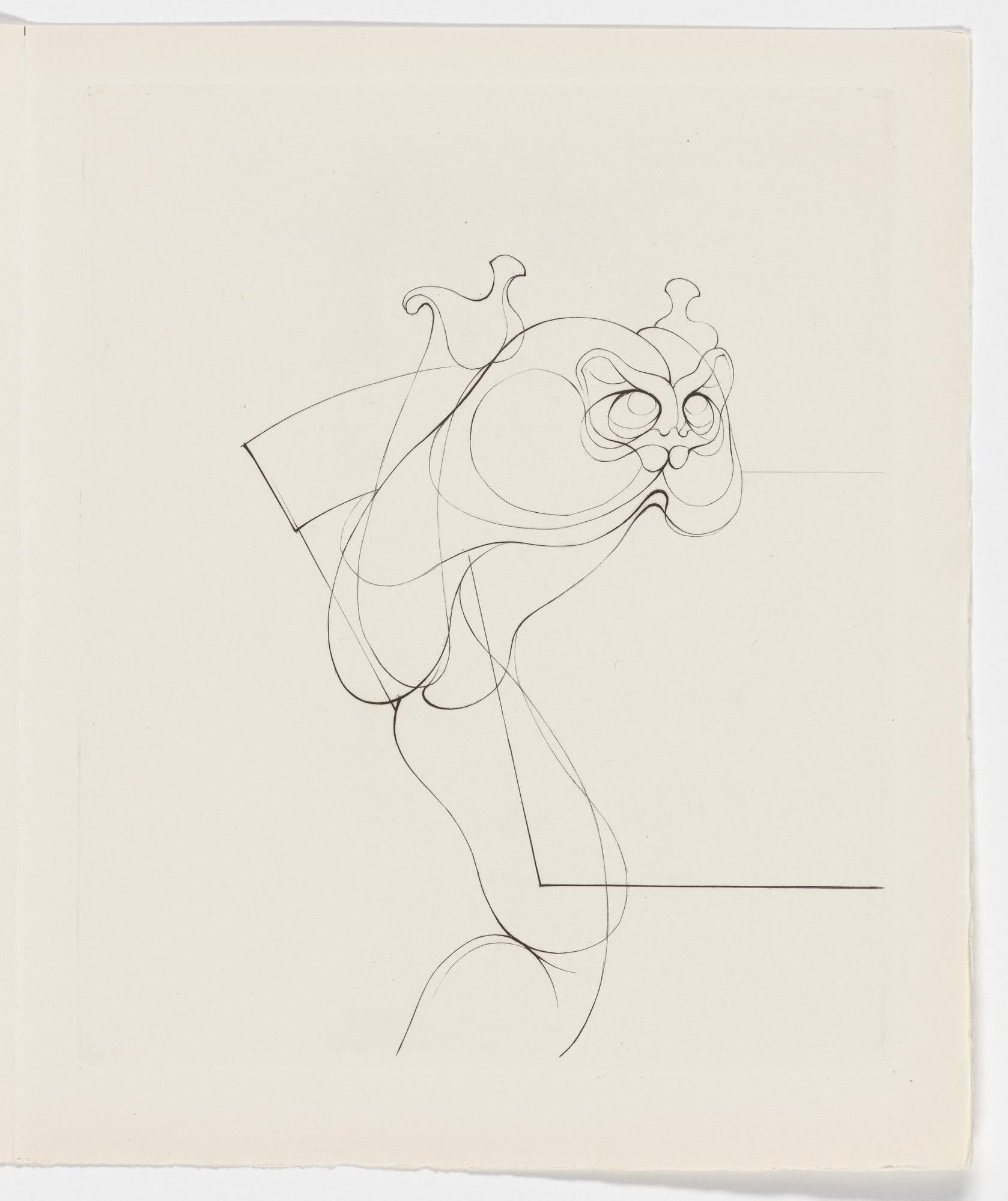 Hans Bellmer, Composition, Feuilles éparses, Limited Edition Etching