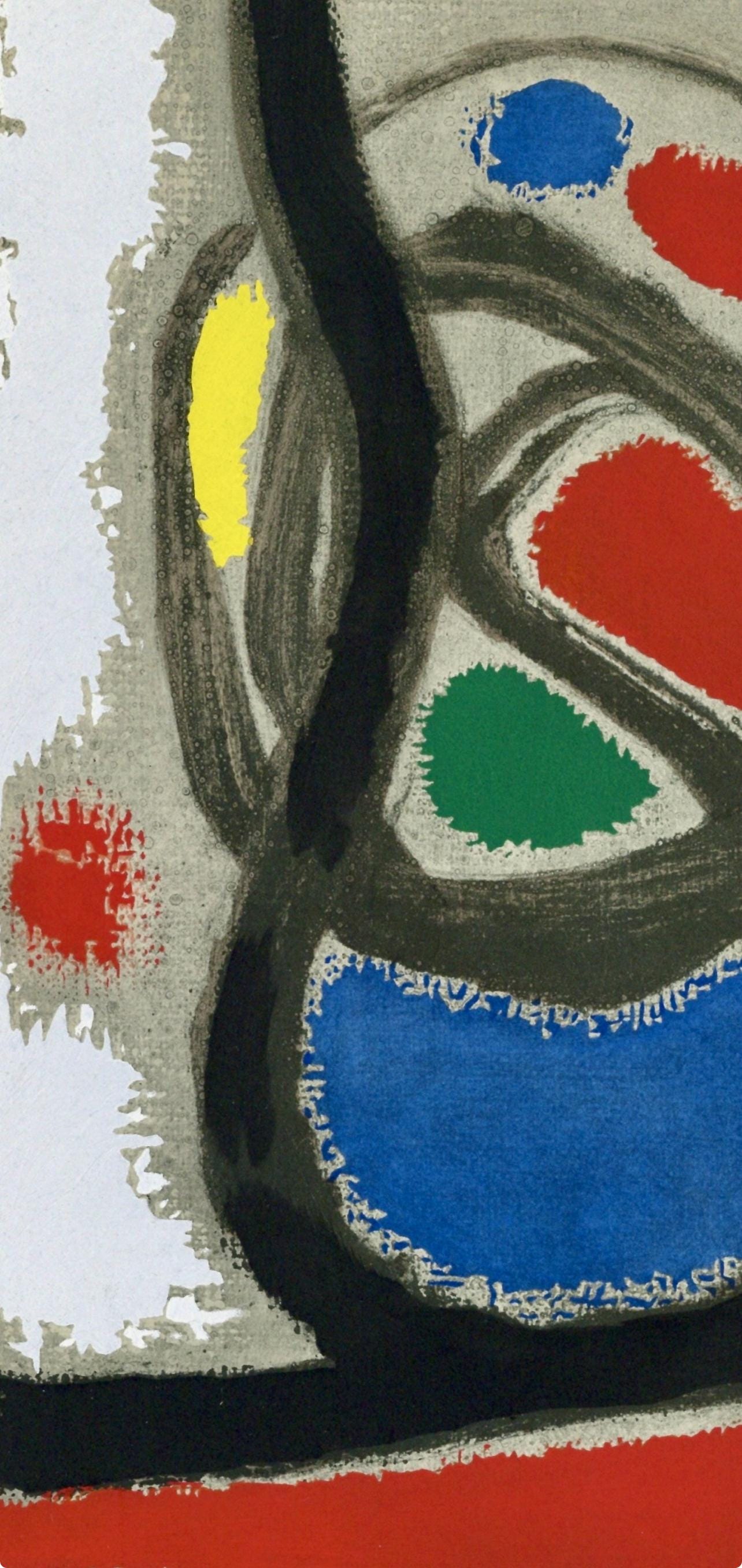 Joan Miró, Composition, Miró, Oiseau Solaire, Oiseau Lunaire, Étincelles, Limited Edition Lithograph