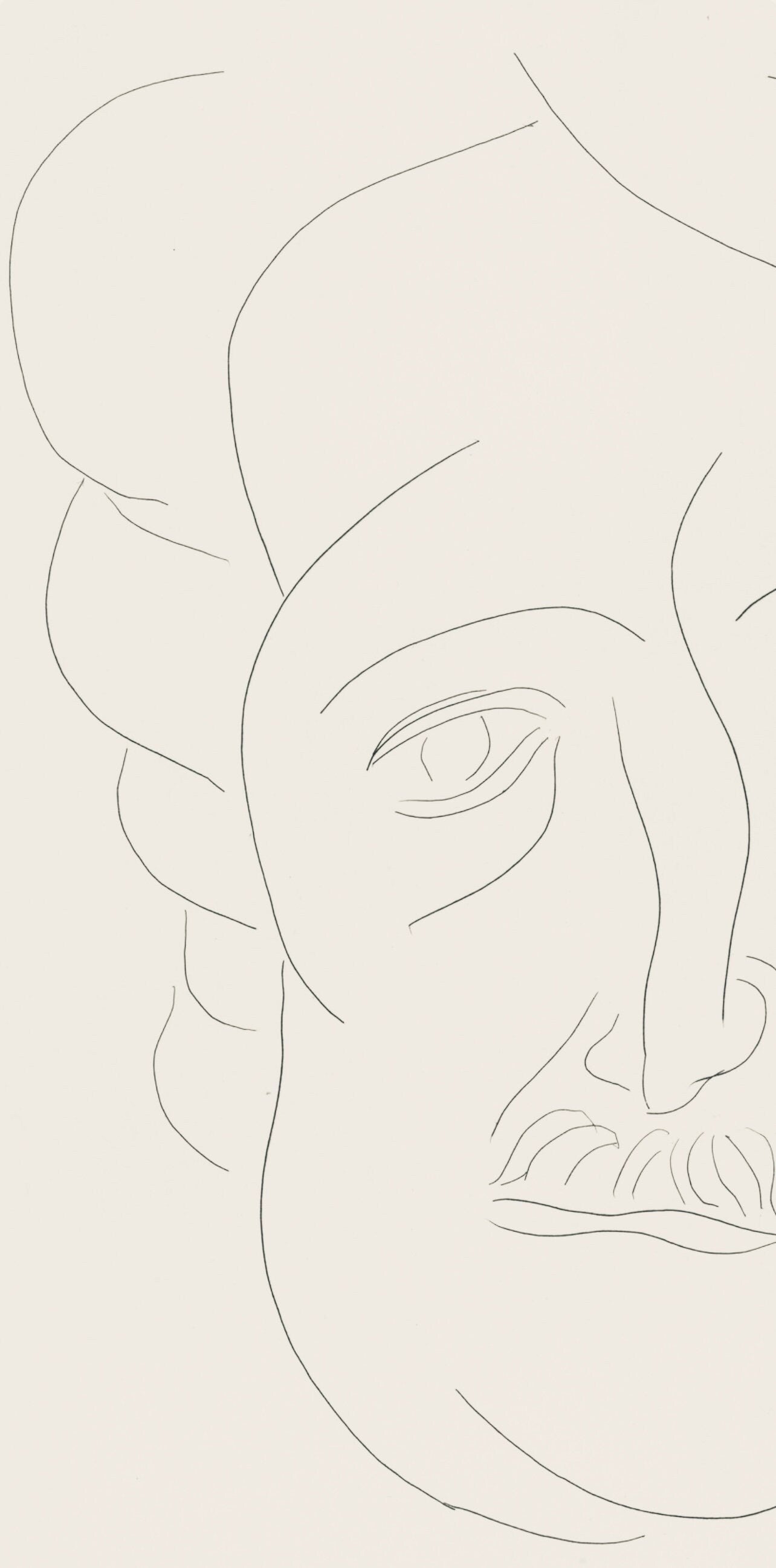 Henri Matisse, Portrait of E. Poe, Poésies, Limited Edition Lithograph