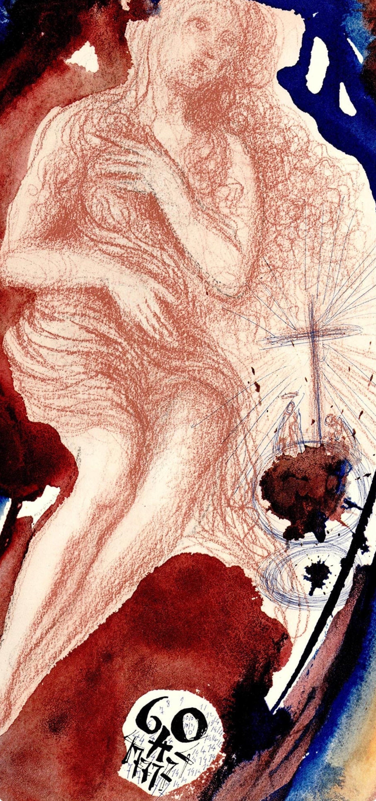 Salvador Dali, Composition (Michler/Löpsinger 1600; Field 69-3), Biblia Sacra, Limited Edition Lithograph