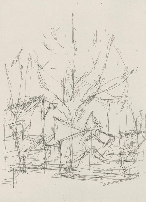 Alberto Giacometti, Composition, Feuilles éparses, Limited Edition Etching