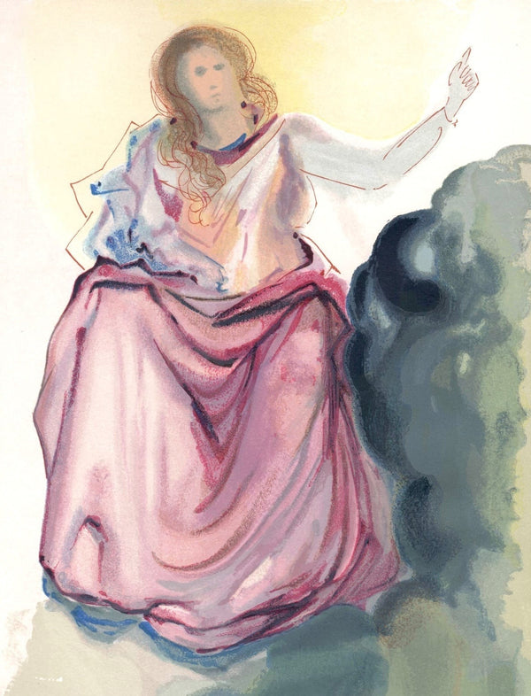 Salvador Dali, Beatrice resolves Dante’s doubts (Michler/Löpsinger 1039-1138; Field 189-200), La Divine Comédie, Limited Edition Woodcut