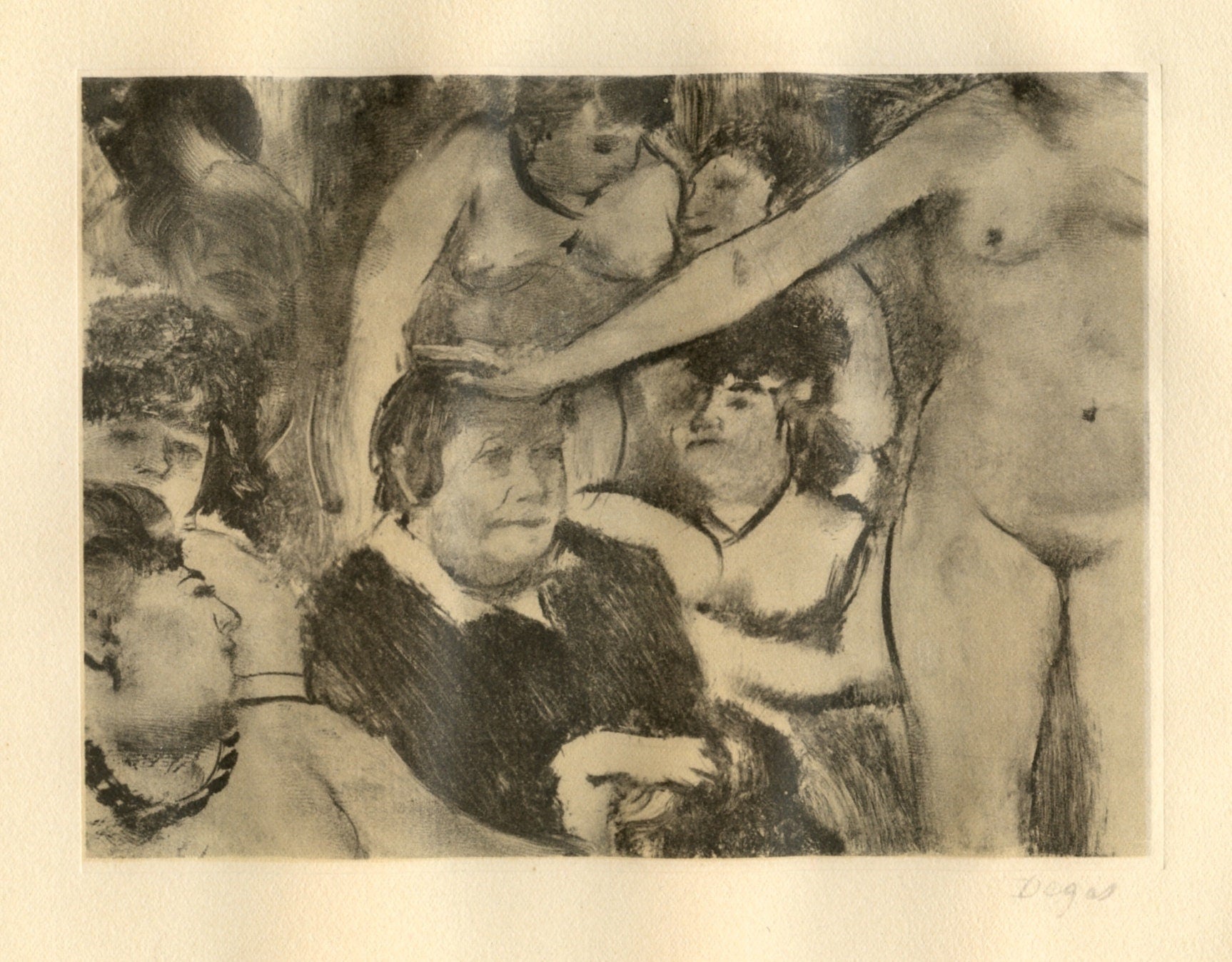 Edgar Degas, Petite Fete de la Patronne, E. Degas Monotypes, Limited Edition Monotype
