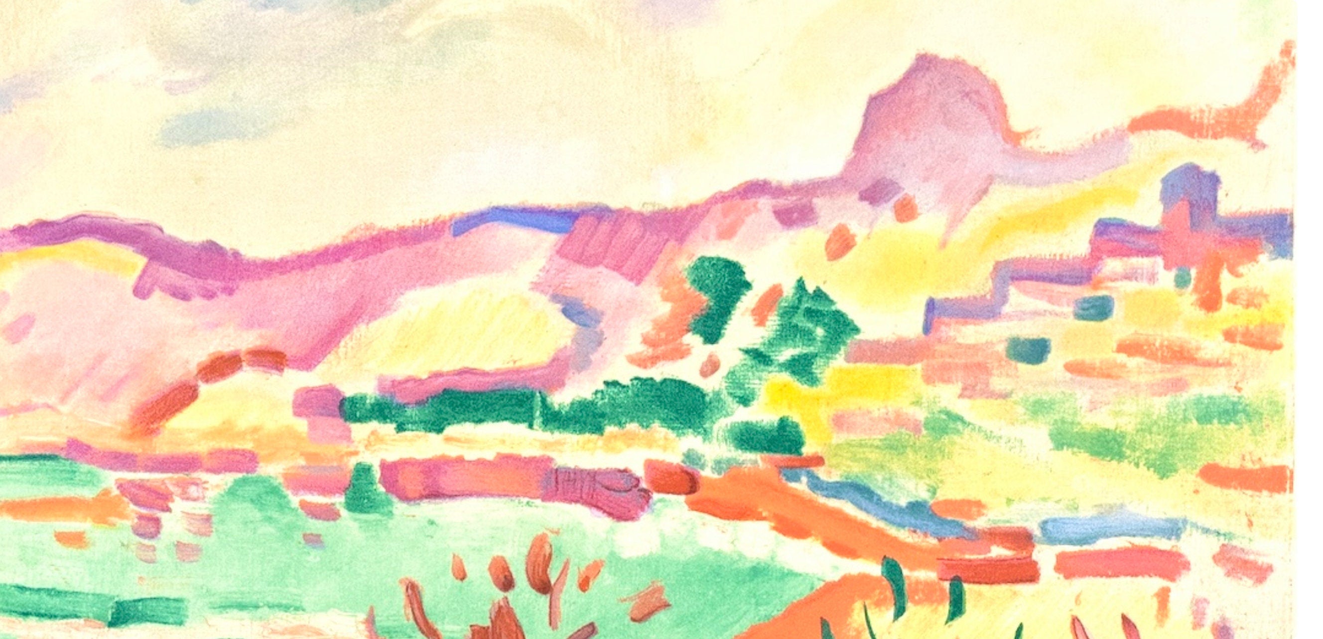 Georges Braque, Paysage a L'estaque, Fauves, Collection Pierre Lévy, Limited Edition Lithograph