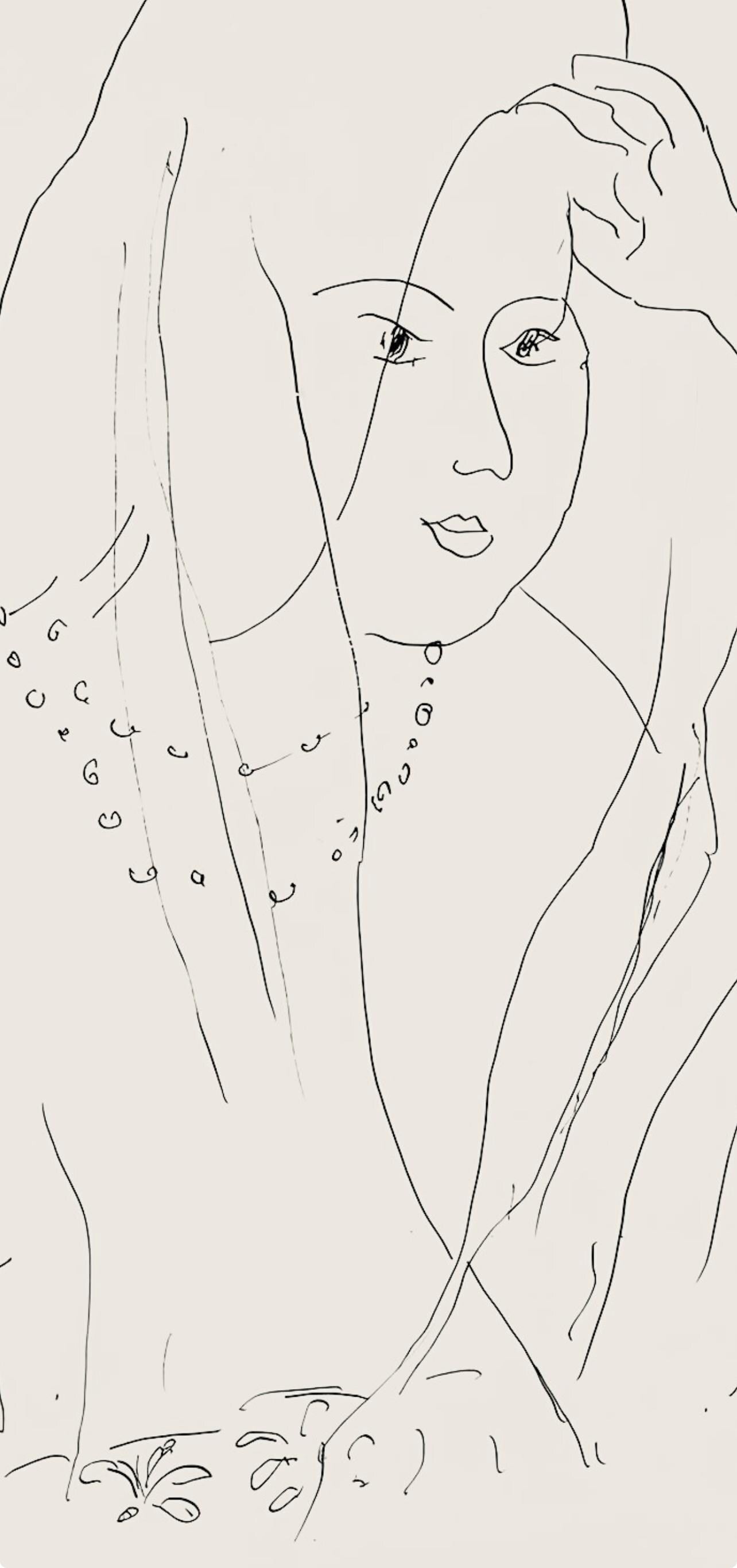 Henri Matisse, Série N, var. 5 (Duthuit 9), Henri Matisse, Dessins, Thèmes et variations, Limited Edition Lithograph