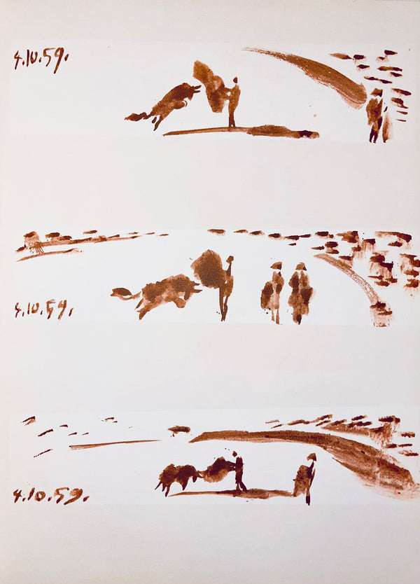 Pablo Picasso, Composition (Bloch 1276; Czwiklitzer 23), Toros y Toreros, Limited Edition Lithograph