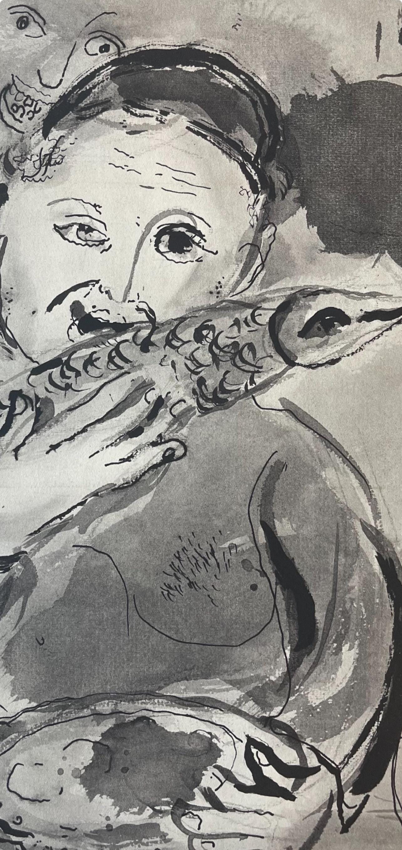 Marc Chagall, Composition, Contes de Boccace, Verve: Revue Artistique et Littéraire, Limited Edition Lithograph