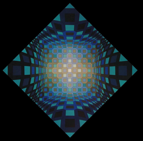 Victor Vasarely, Composition, Octogone, Limited Edition Héliogravure