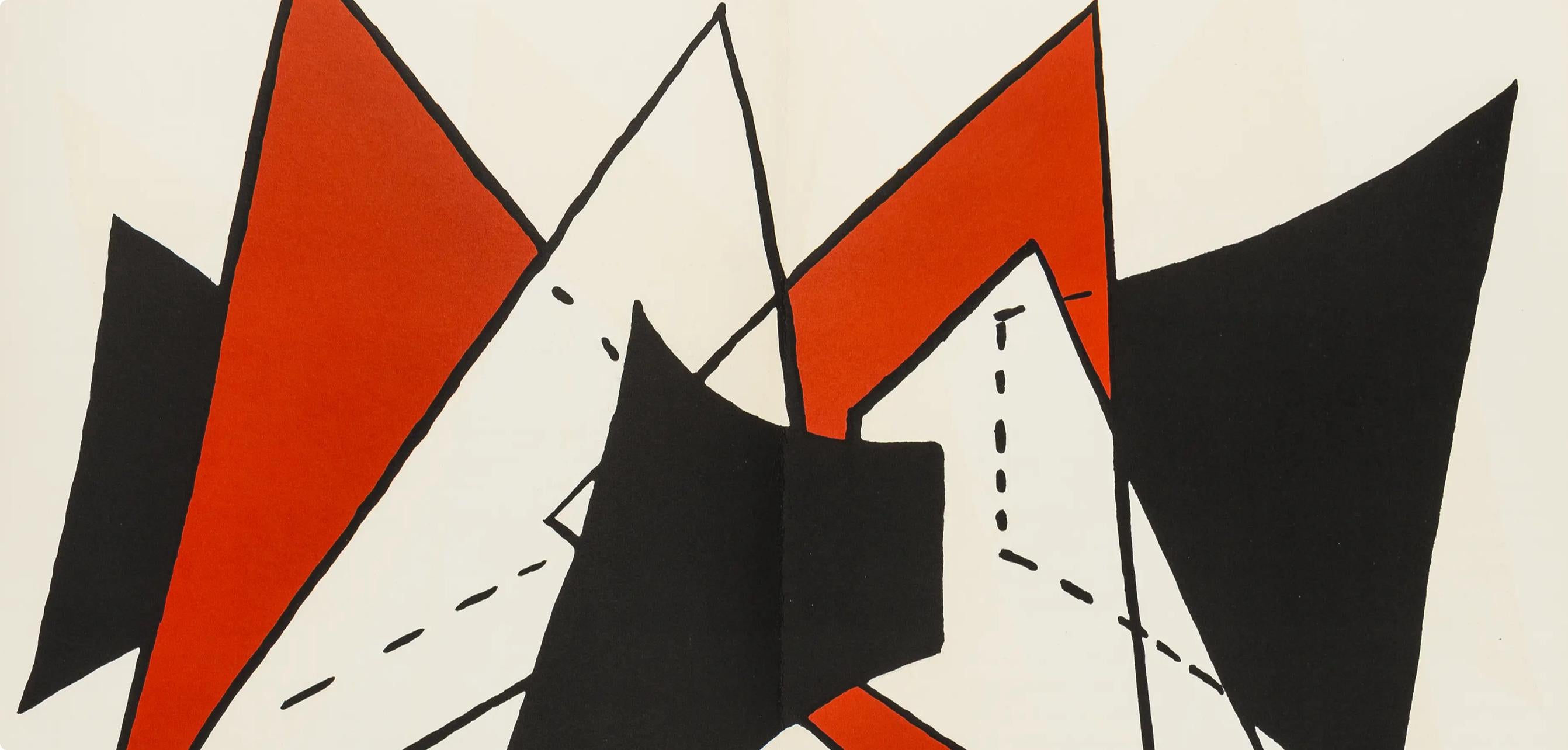 Alexander Calder, Composition, Derrière le miroir, Limited Edition Lithograph